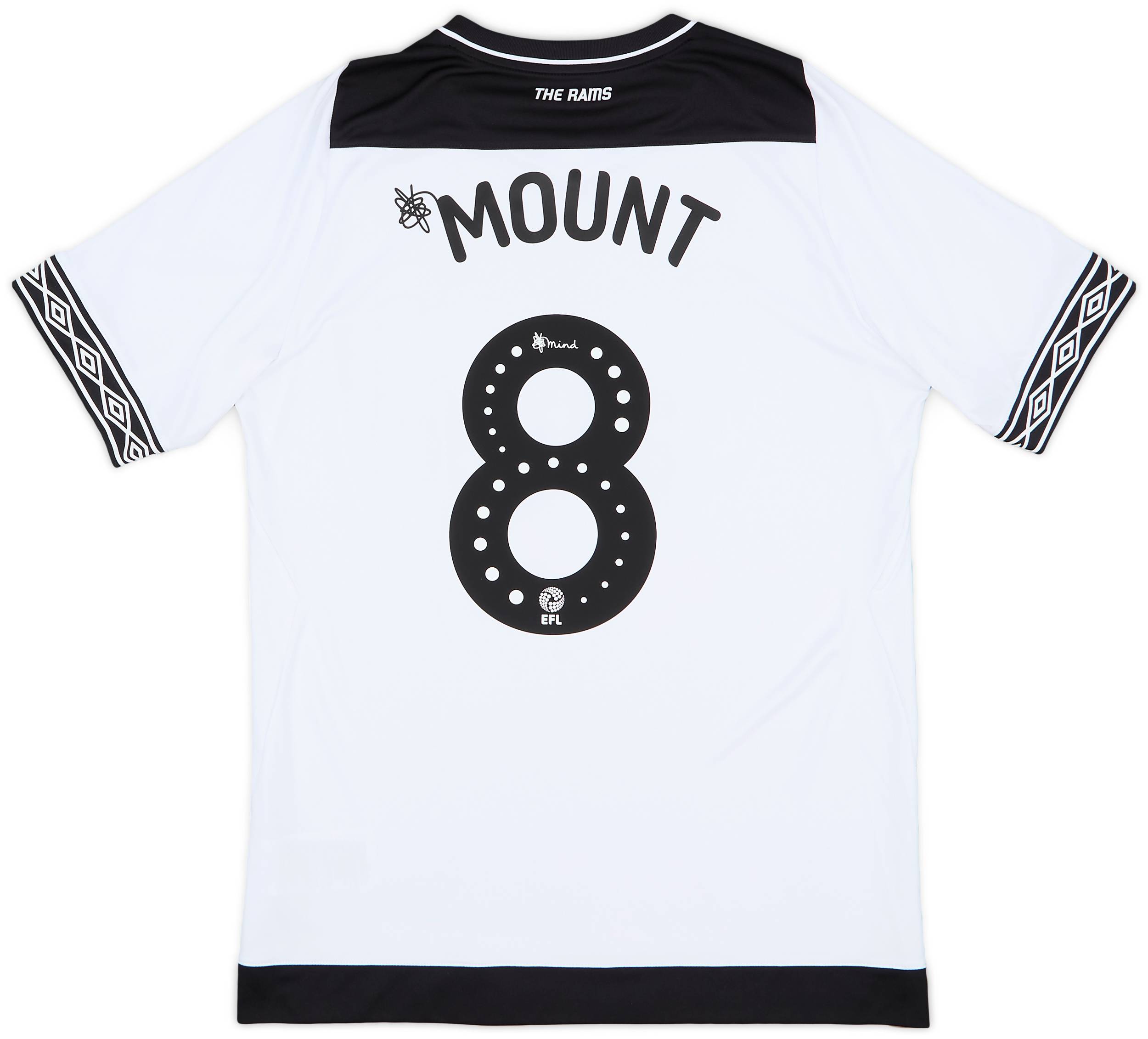 2018-19 Derby County Home Shirt Mount #8 - 8/10 - (S)