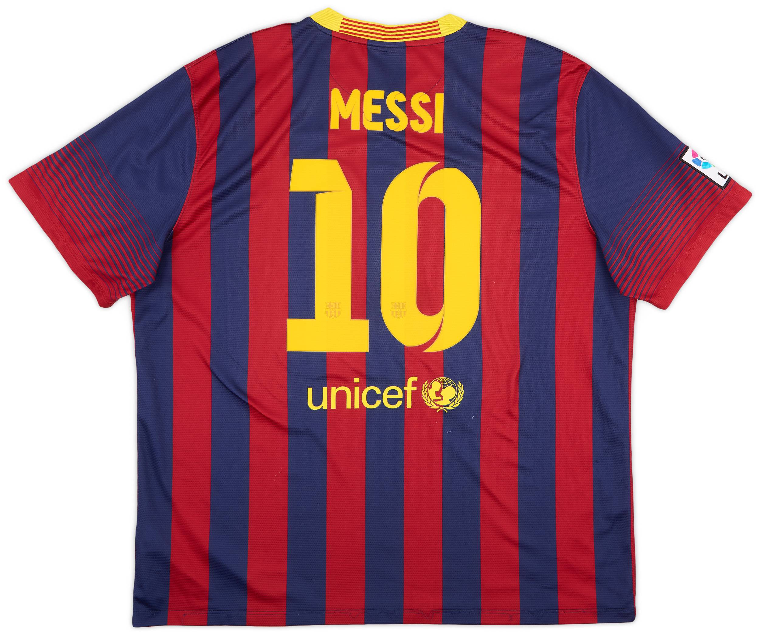 2013-14 Barcelona Home Shirt Messi #10 - 9/10 - (XXL)