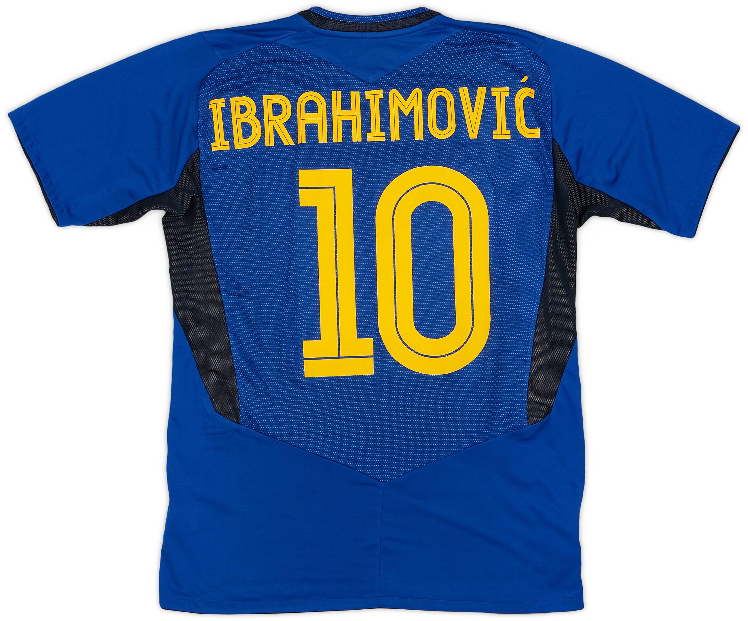 2005-06 Sweden Away Shirt Ibrahimovic #10 - 9/10 - (S)