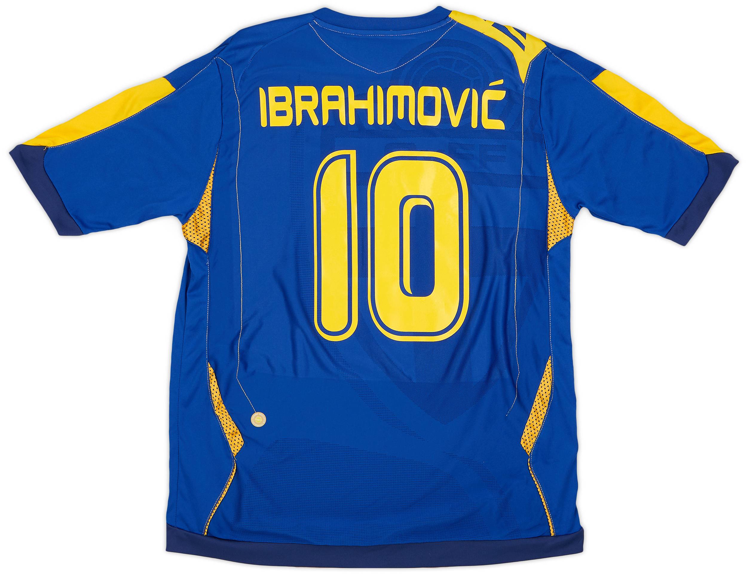 2006-08 Sweden Away Shirt Ibrahimovic #10 - 9/10 - (L)