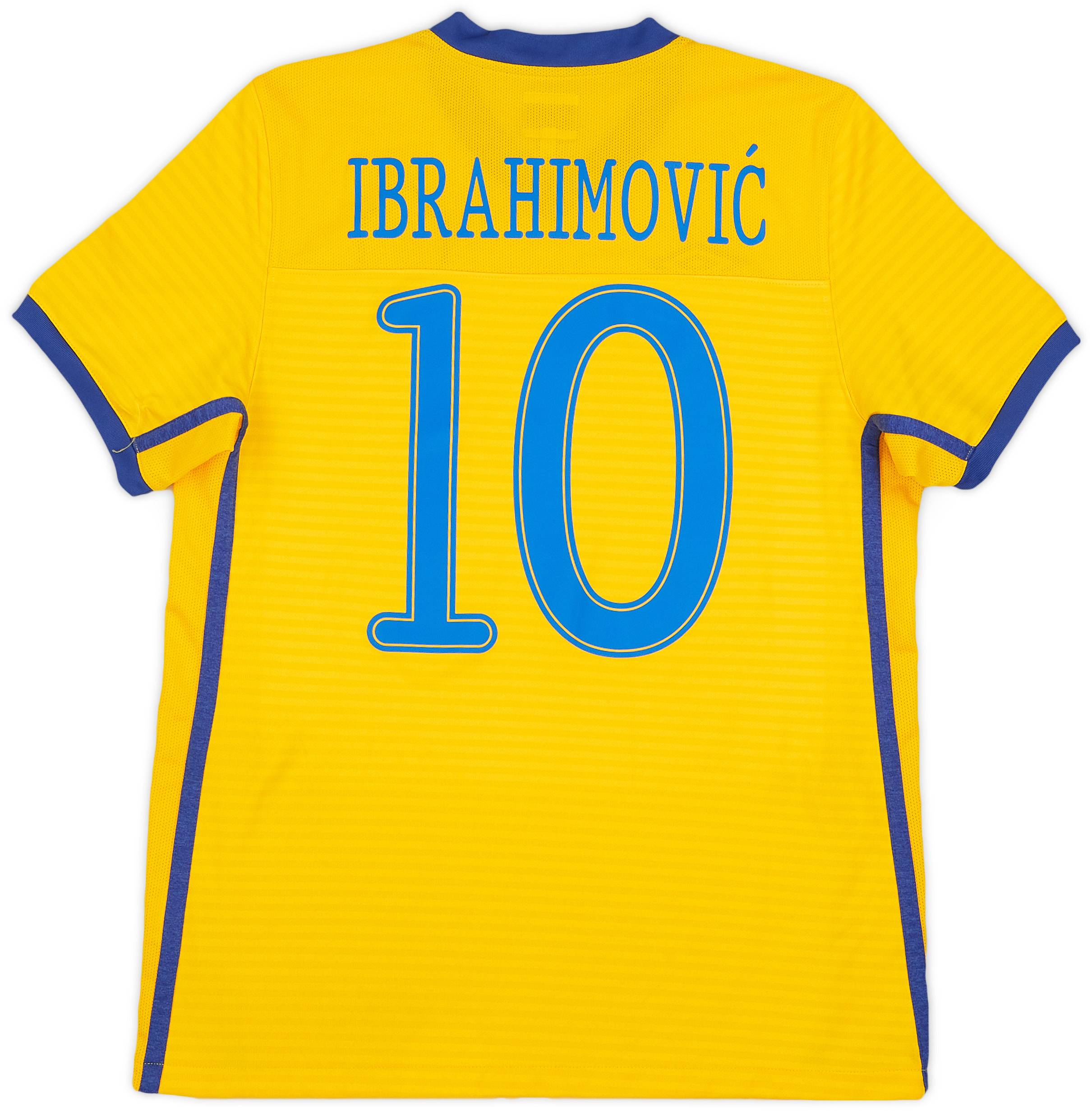 2010-11 Sweden Home Shirt Ibrahimovic #10 - 8/10 - (M)
