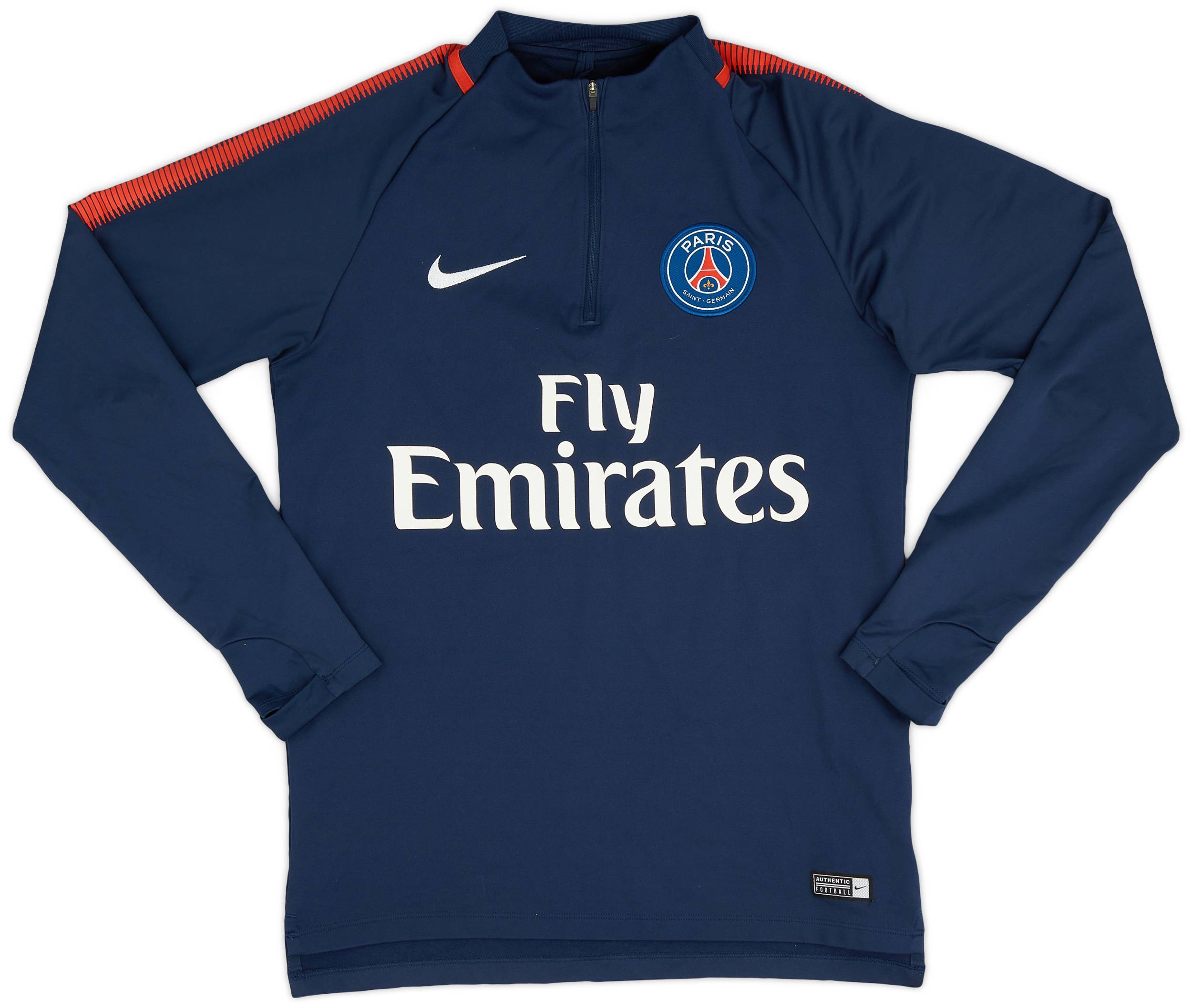 2017 18 Paris Saint Germain Nike 1 4 Zip Training Top 7 10 S