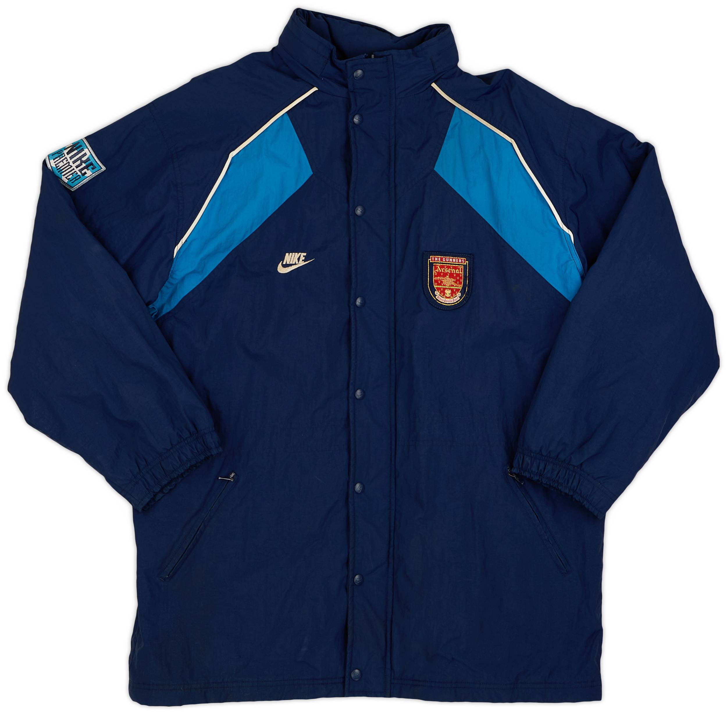 1994-96 Arsenal Nike Padded Bench Coat - 8/10 - (XL.Boys)