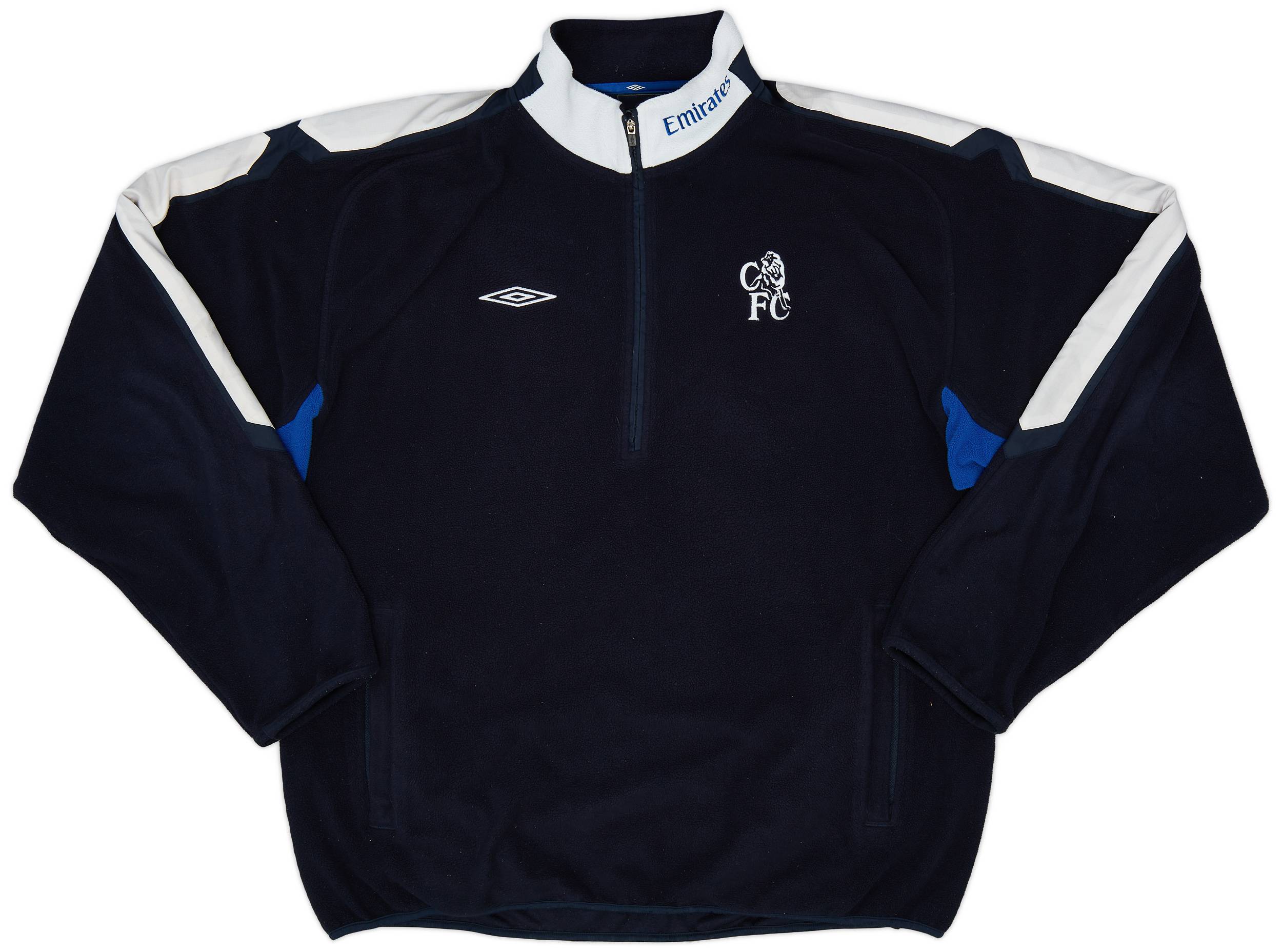 2004-05 Chelsea Umbro 1/4 Zip Fleece Top - 8/10 - (L)