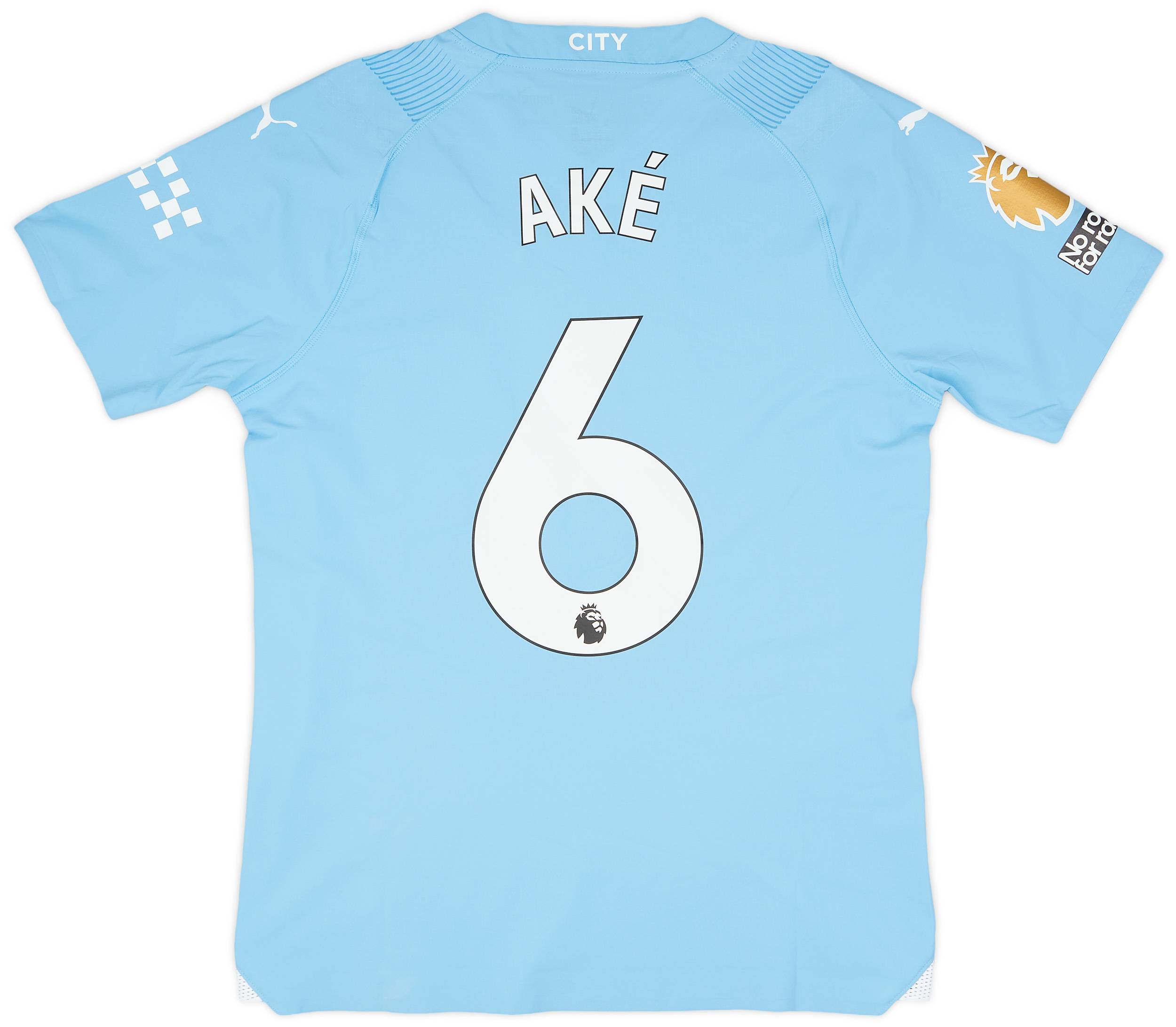 2023-24 Manchester City Match Issue Home Shirt Aké #6
