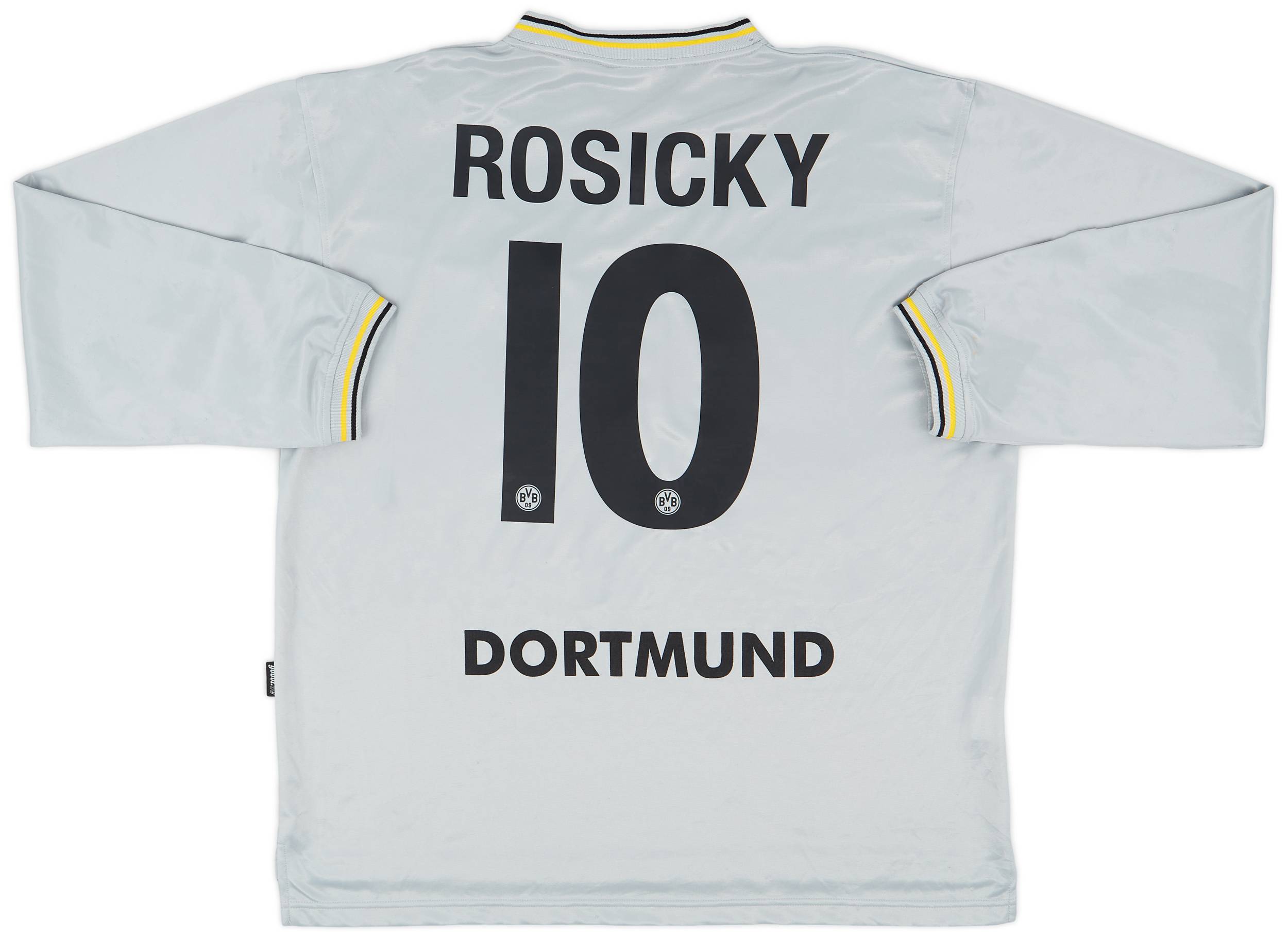 2000-01 Borussia Dortmund Away L/S Shirt Rosicky #10 - 8/10