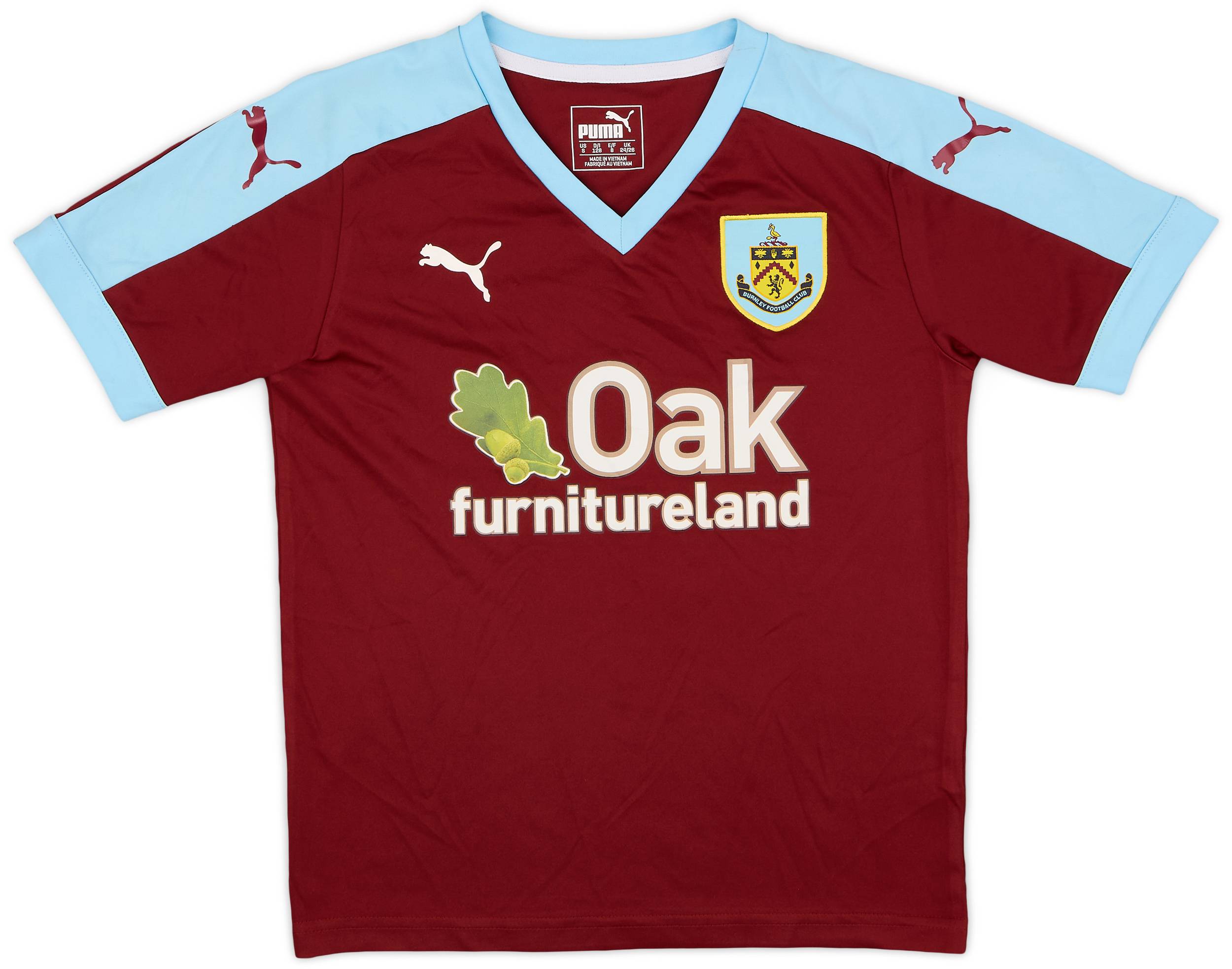 2015-16 Burnley Home Shirt - 8/10 - (S.Boys)