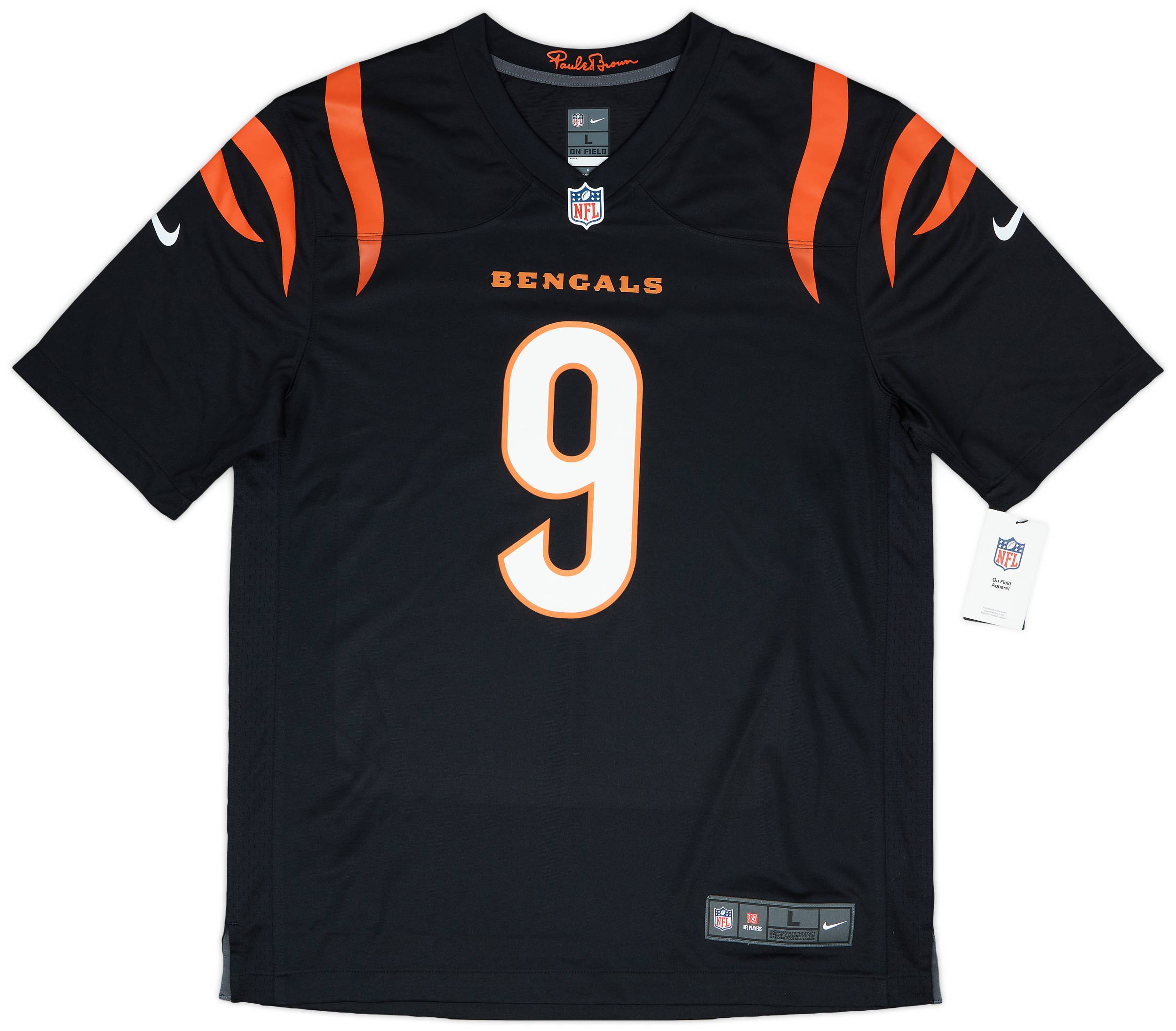 2021-24 Cincinnati Bengals Burrow #9 Nike Game Home Jersey (L)