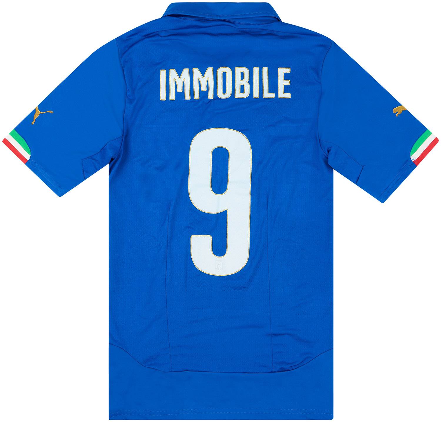 2014-15 Italy Match Issue Home Shirt Immobile #9