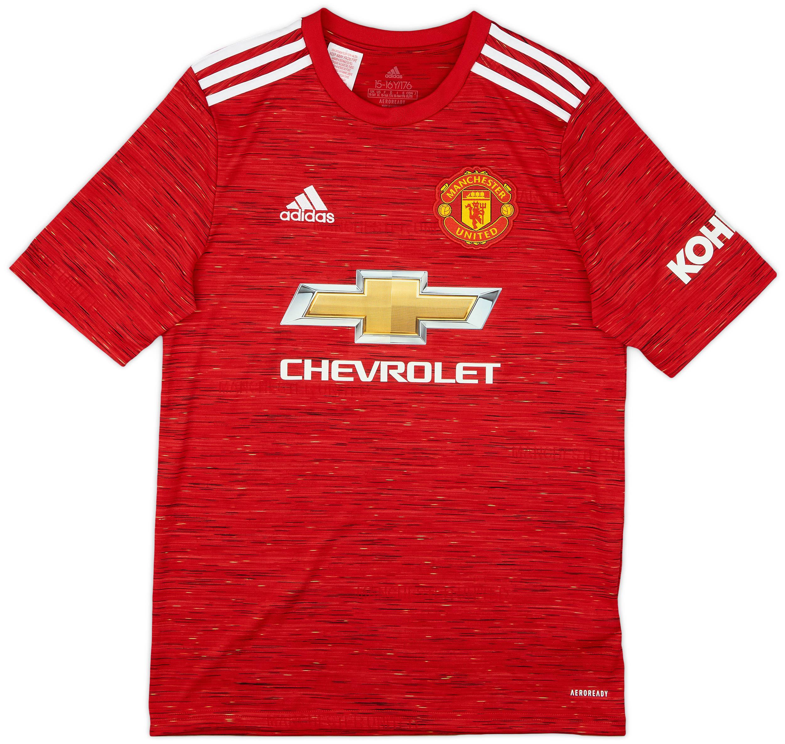 2020-21 Manchester United Home Shirt - 9/10 - (XL.Boys)
