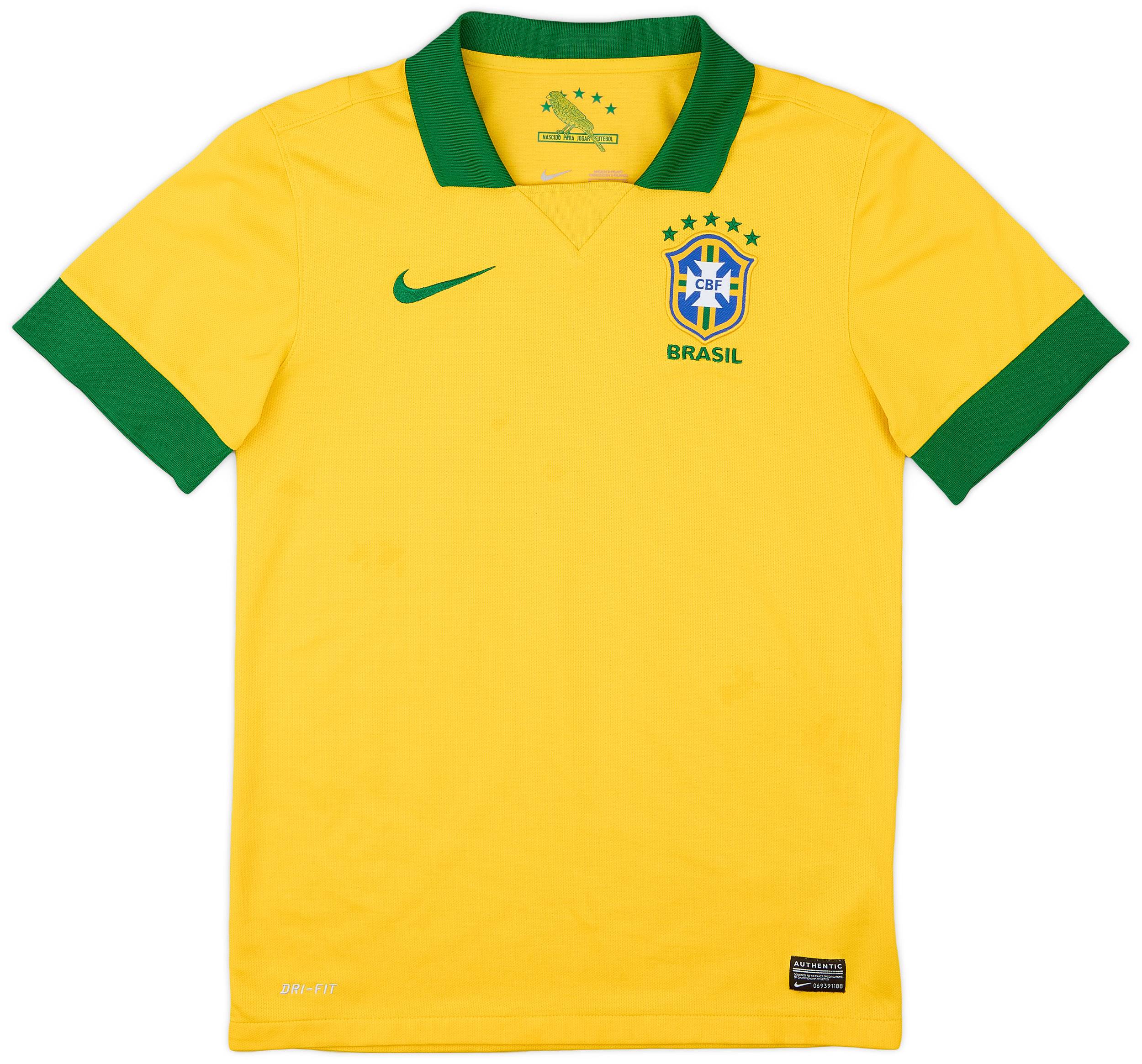 2013 Brazil Home Shirt - 6/10 - (S)