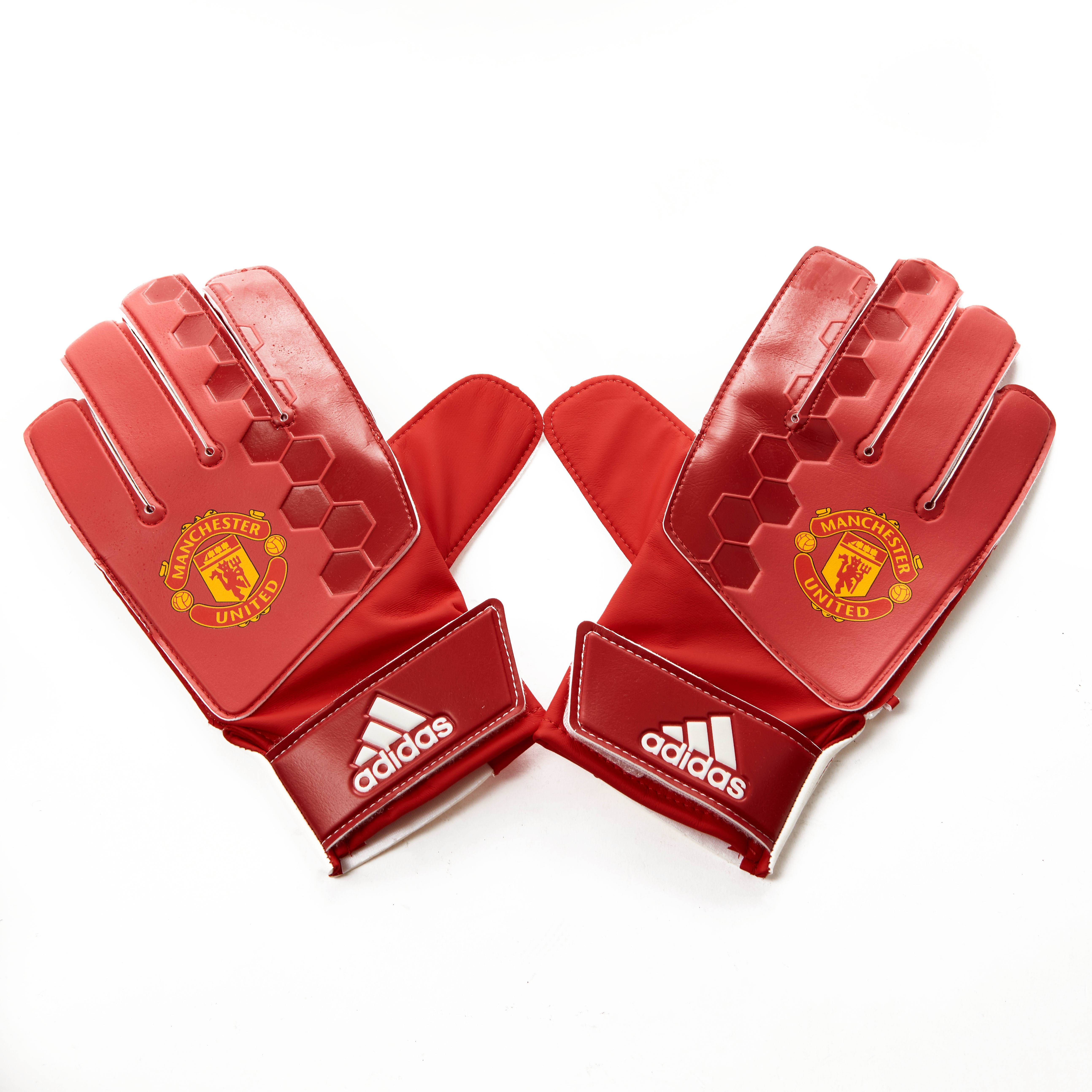 Manchester United adidas GK Gloves (Size 8)