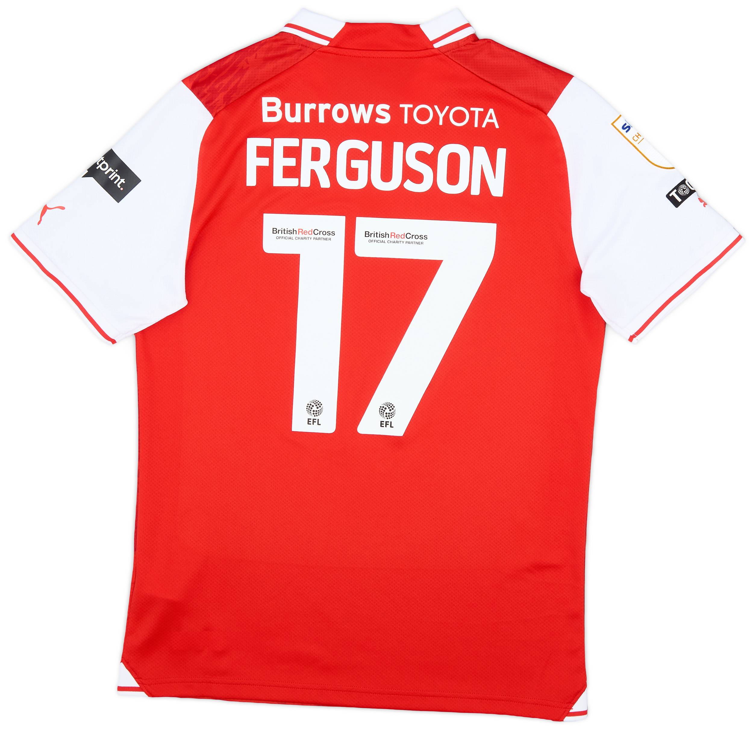 2023-24 Rotherham Match Issue Home Shirt Ferguson #17