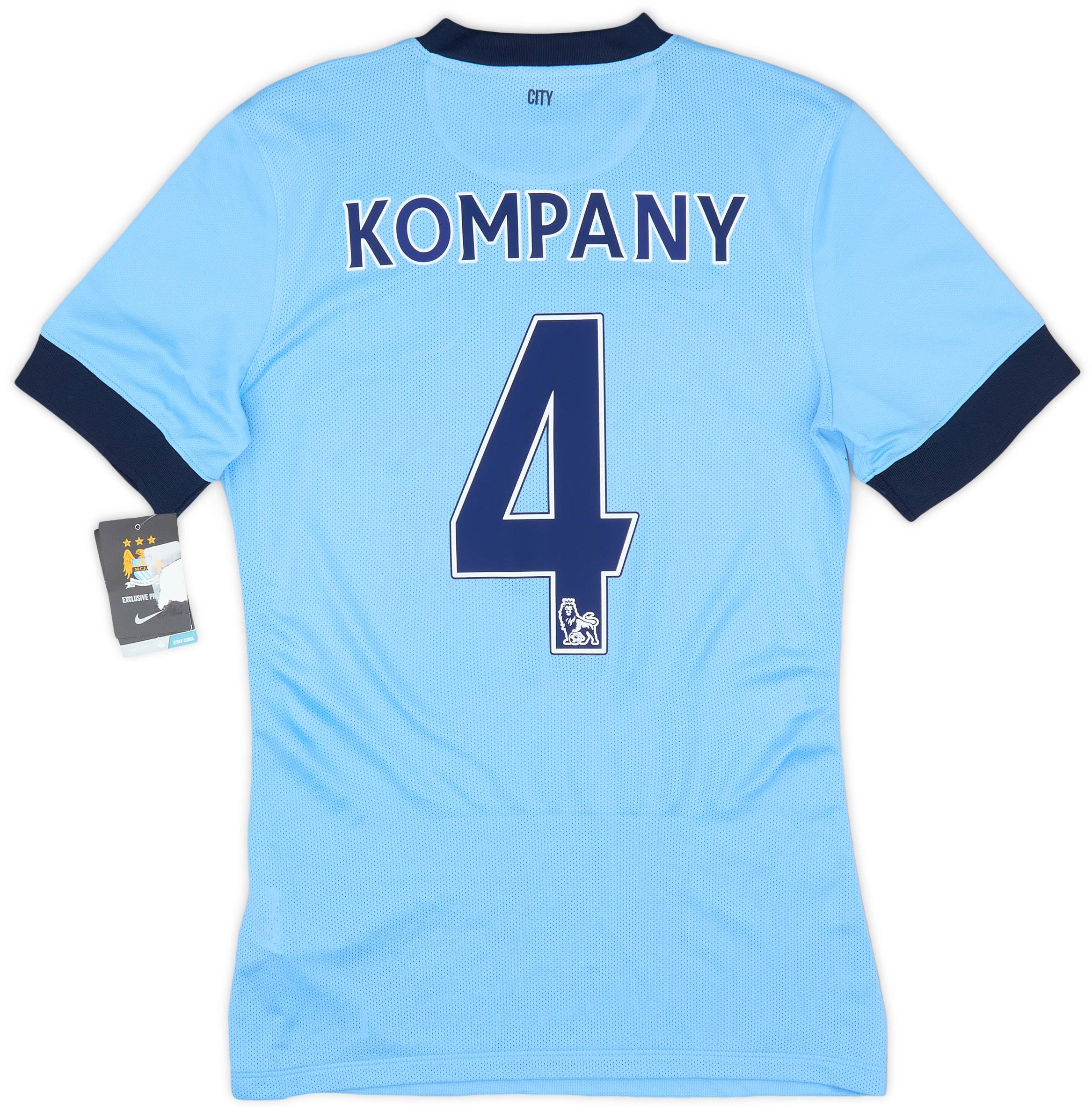 2014-15 Manchester City Authentic Home Shirt Kompany #4 (S)