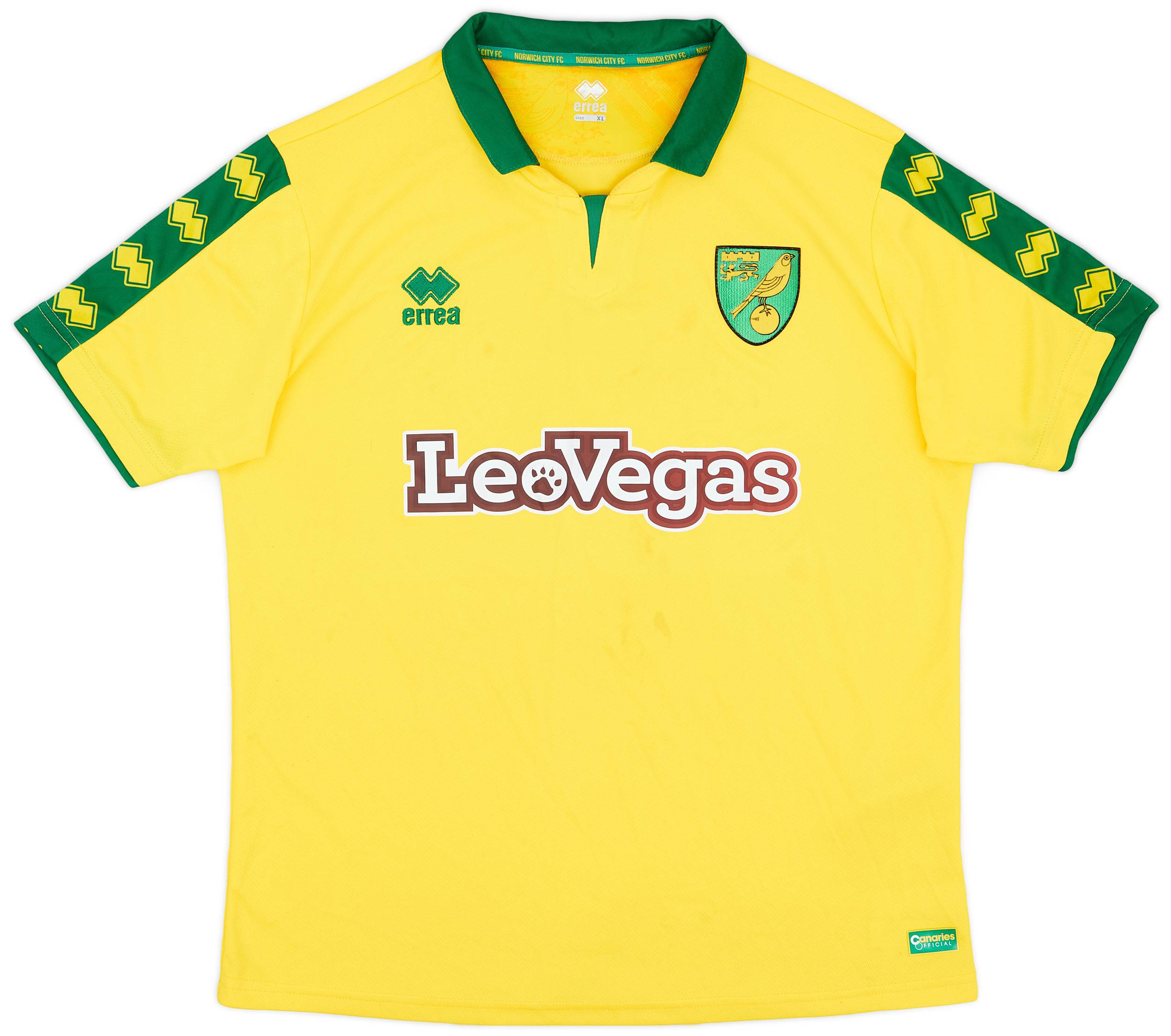 2017-18 Norwich Home Shirt - 7/10 - (XL)