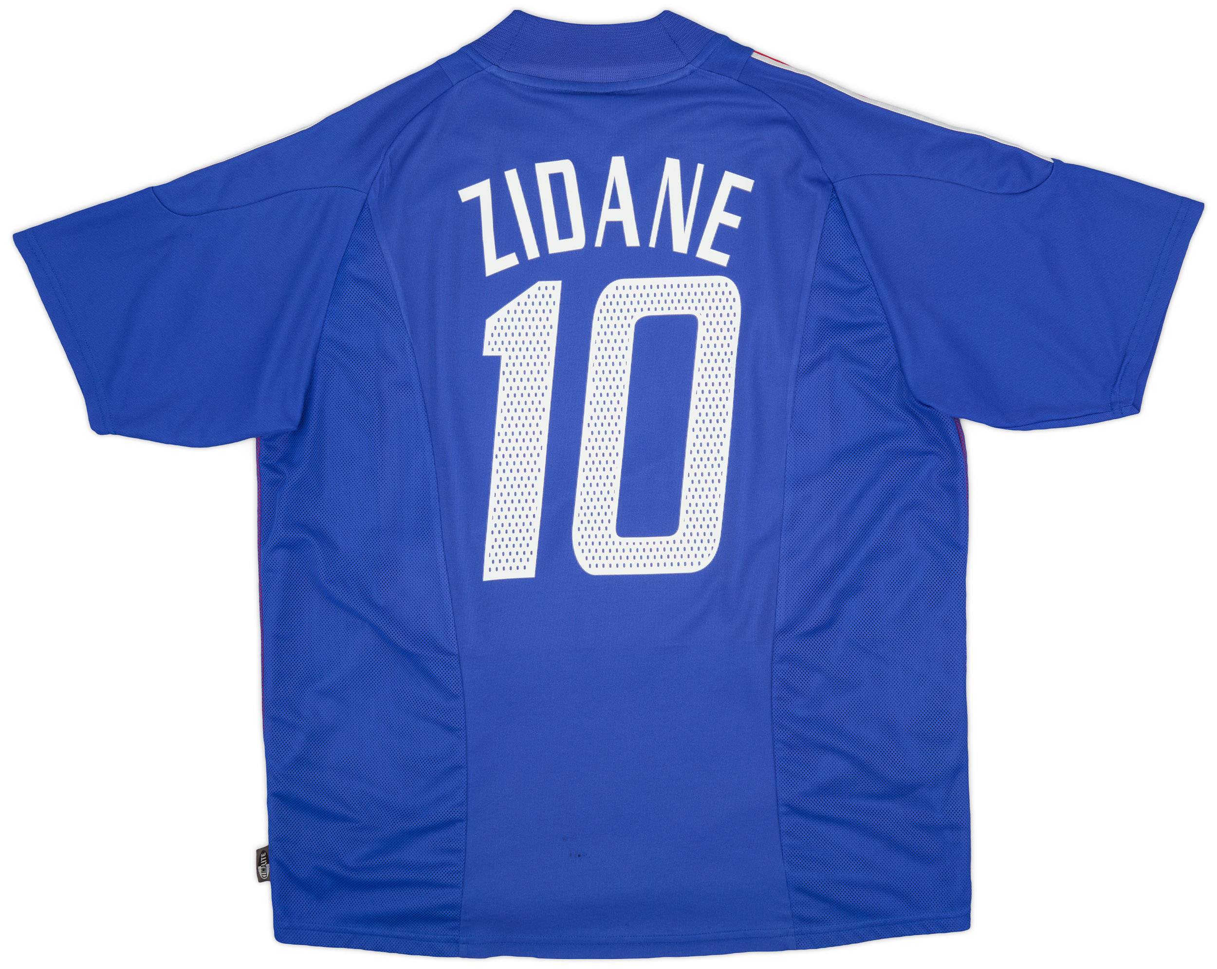2002-04 France Home Shirt Zidane #10 - 7/10 - (XL)