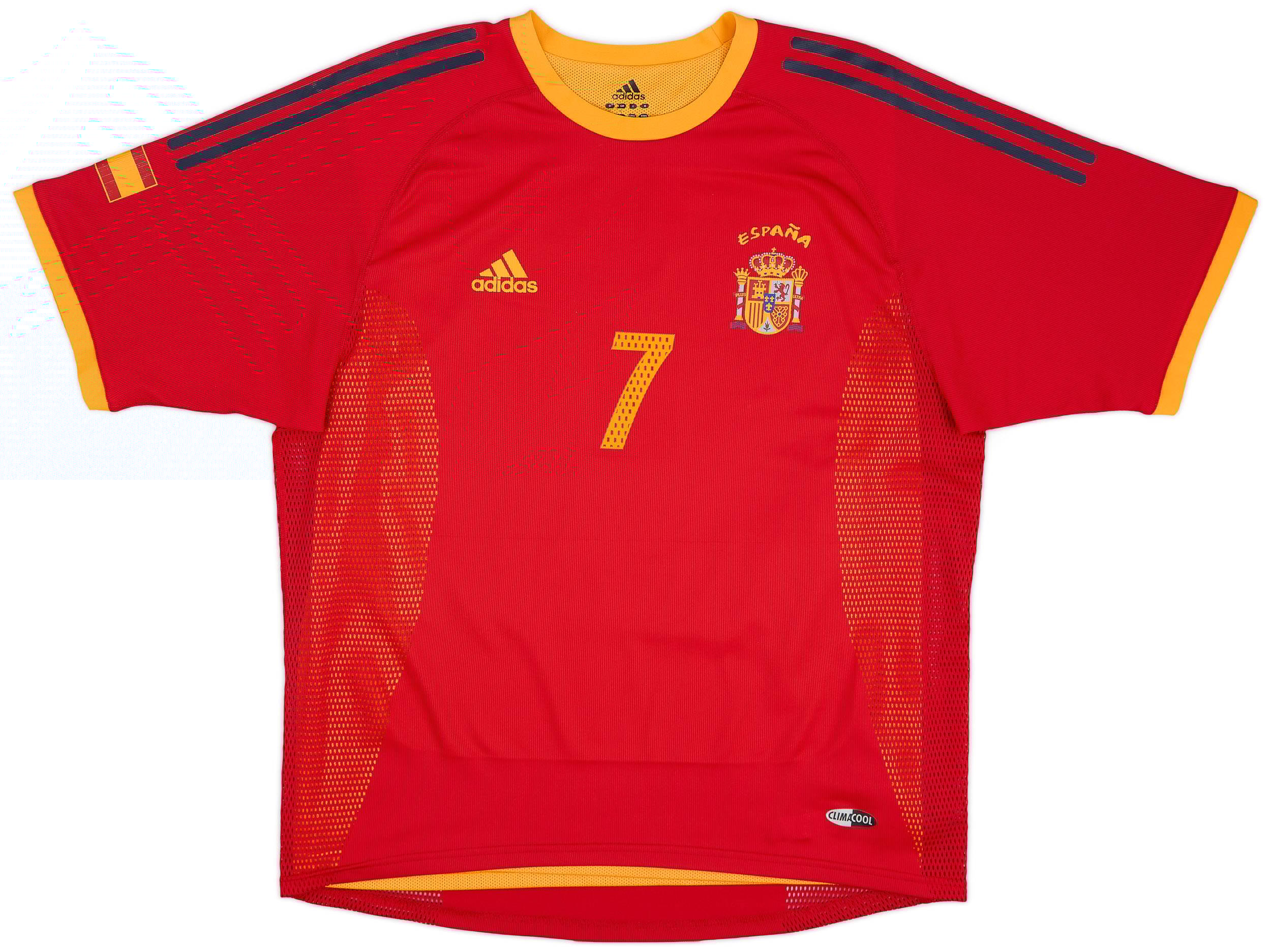 2002-04 Spain Player Issue Home Shirt Raul #7 - 7/10 - (L)