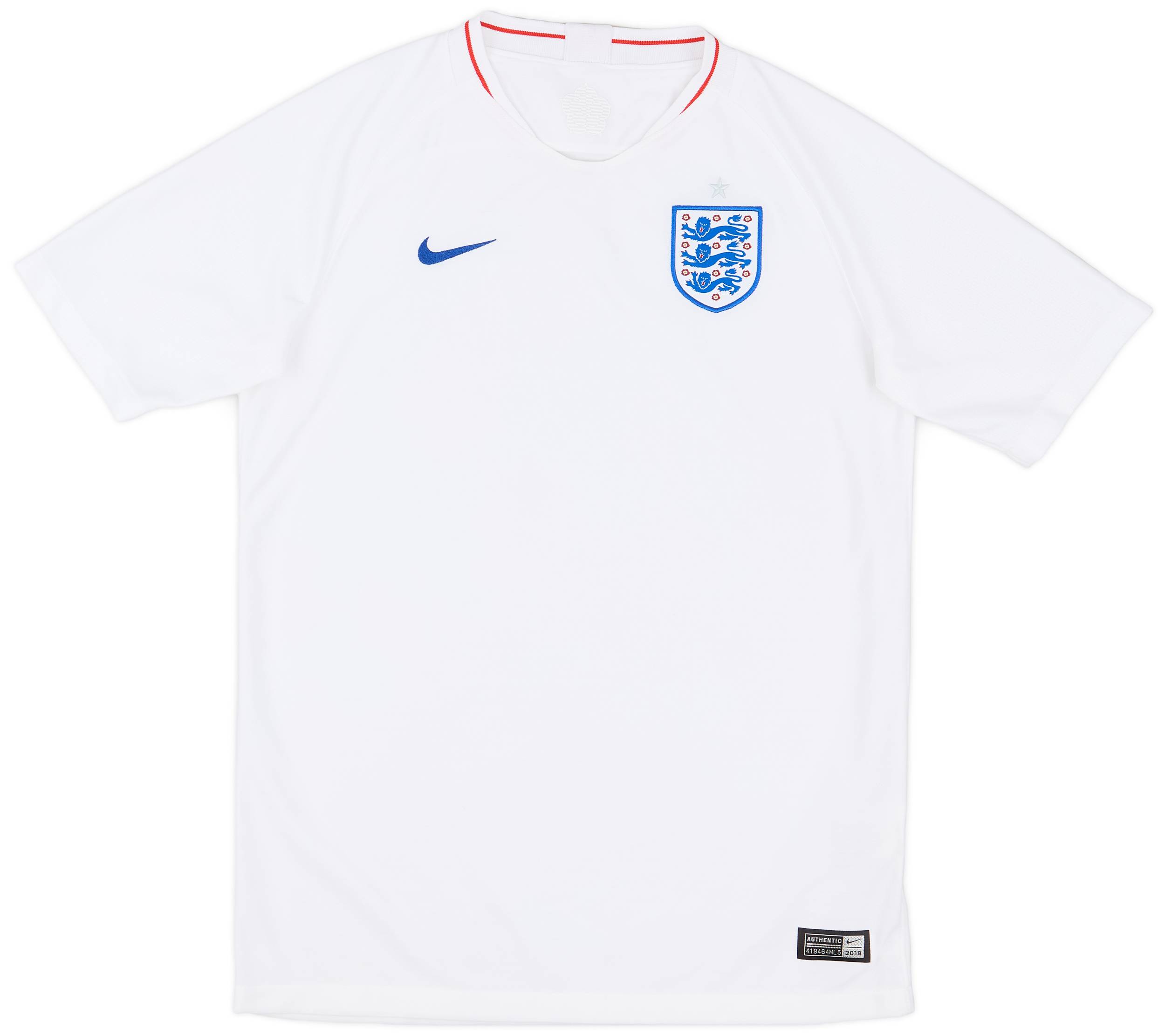 2018-19 England Home Shirt - 9/10 - (XL.Boys)