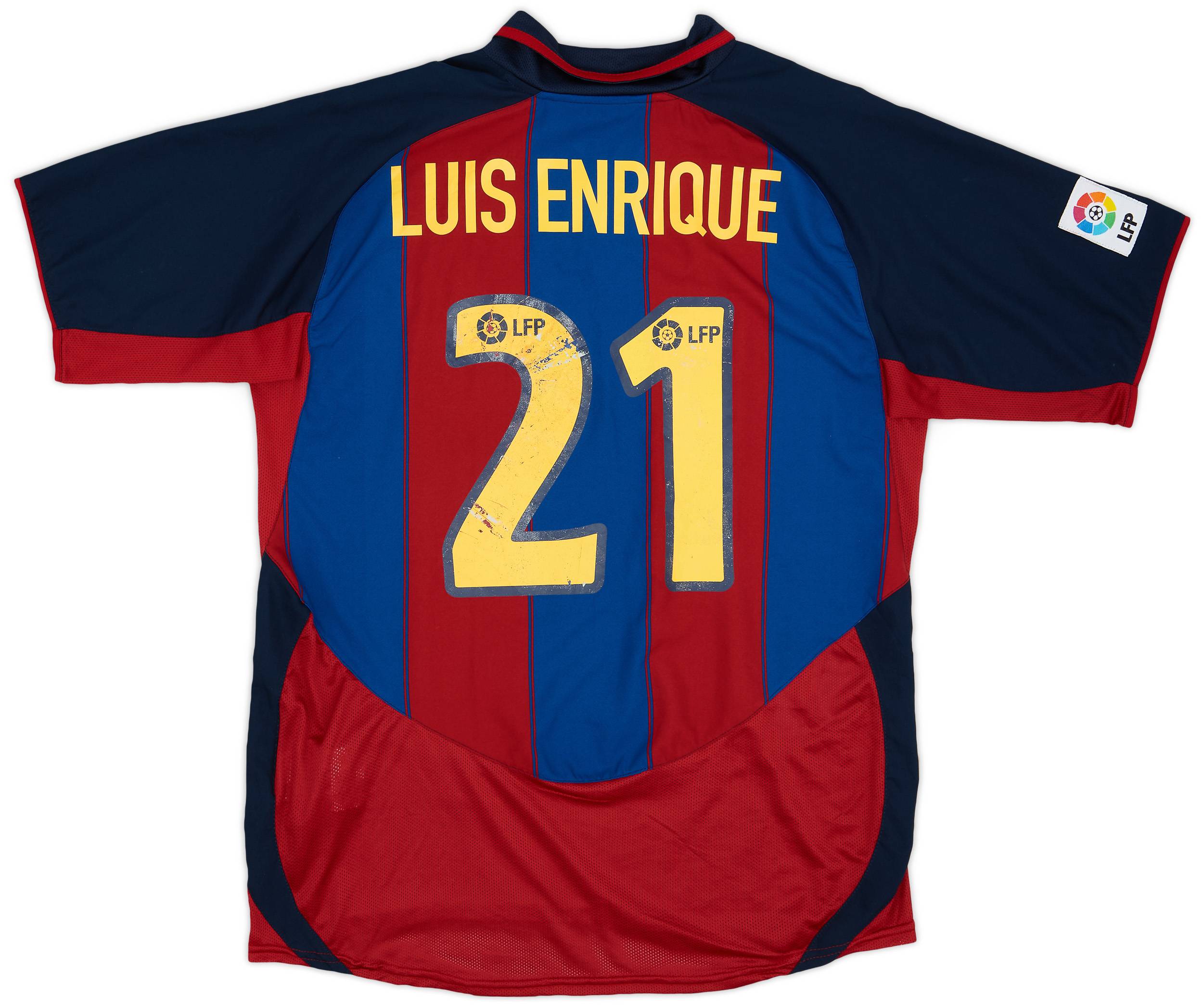 2003-04 Barcelona Home Shirt Luis Enrique #21 - 6/10 - (L)