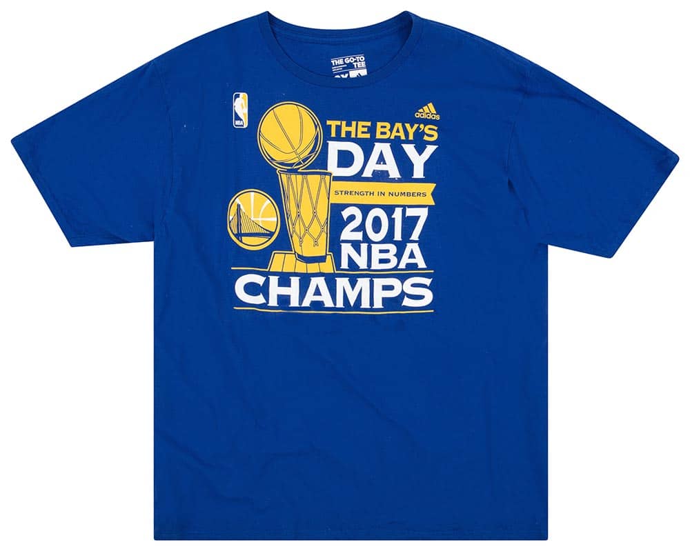 2017 Golden State Warriors Champions adidas Tee XXL