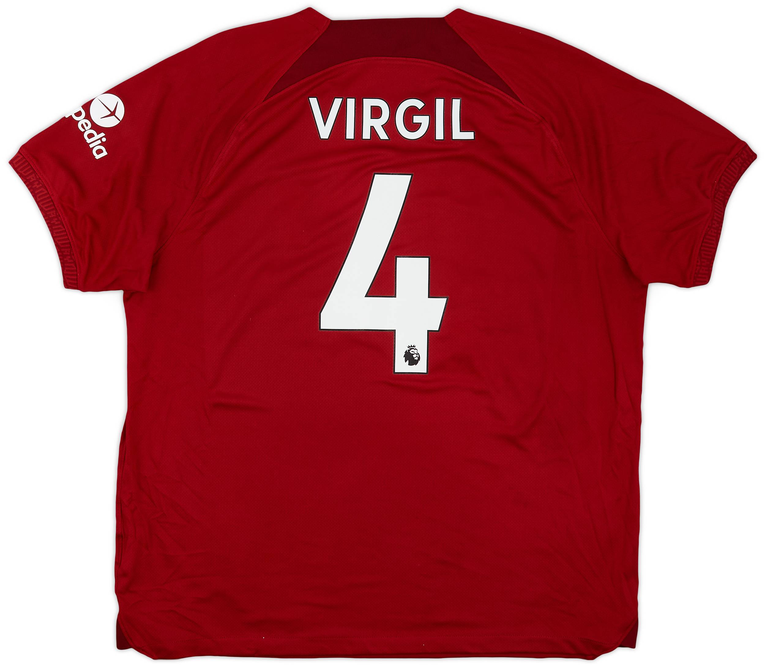 2022-23 Liverpool Home Shirt Virgil #4 - 7/10 - (XL)