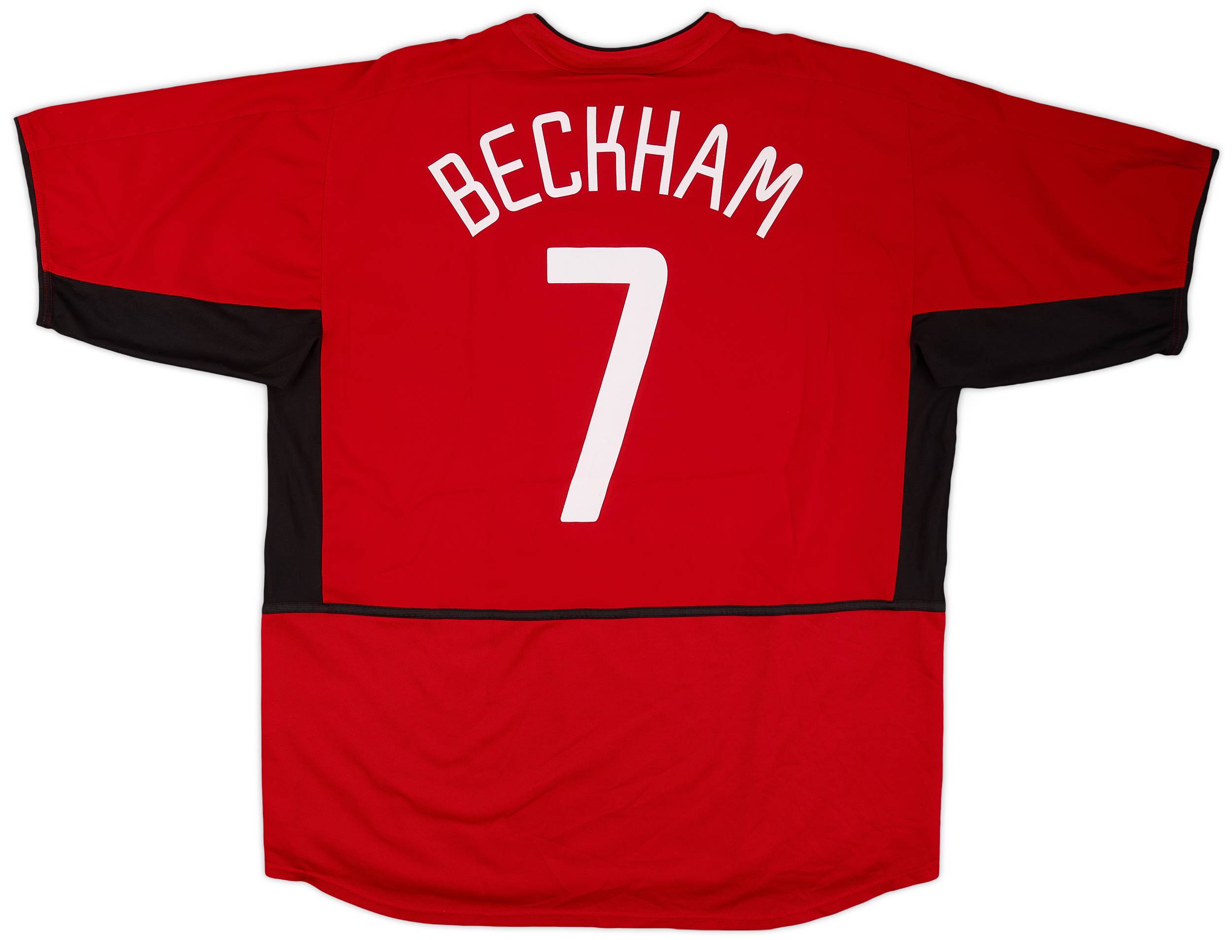 2002-04 Manchester United Home Shirt Beckham #7 - 9/10 - (XXL)
