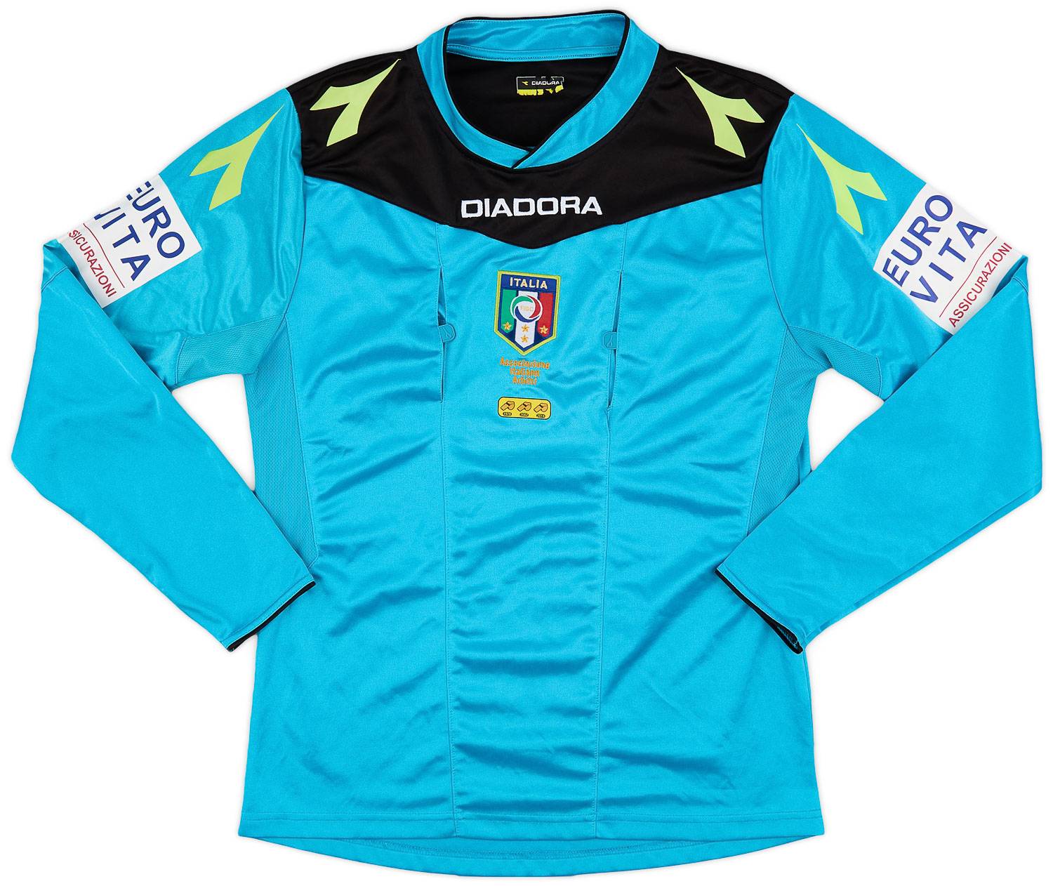 2014-15 Italy FIGC Diadora Referee Shirt #13 - 9/10 - (M)