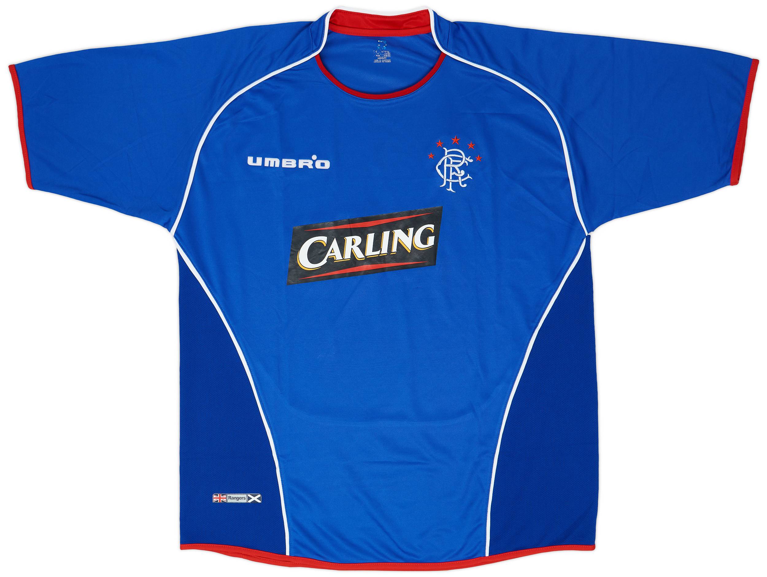 2005-06 Rangers Home Shirt - 8/10 - (XL)