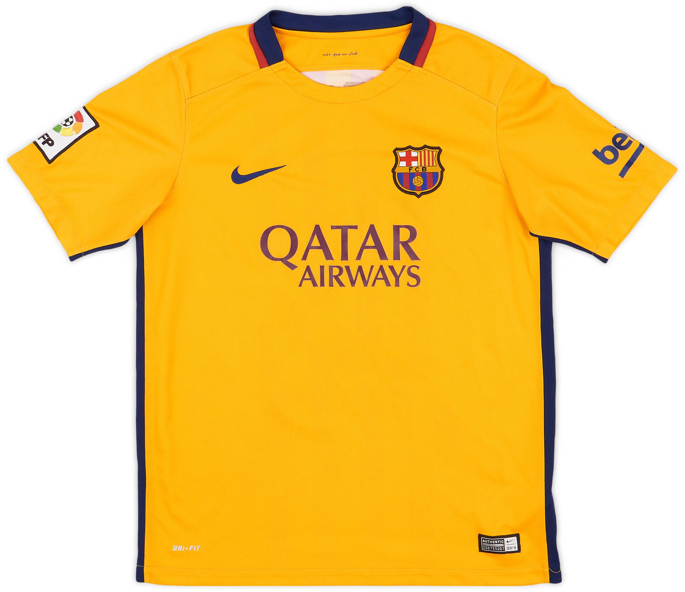 2015-16 Barcelona Away Shirt - 7/10 - (XL.Boys)