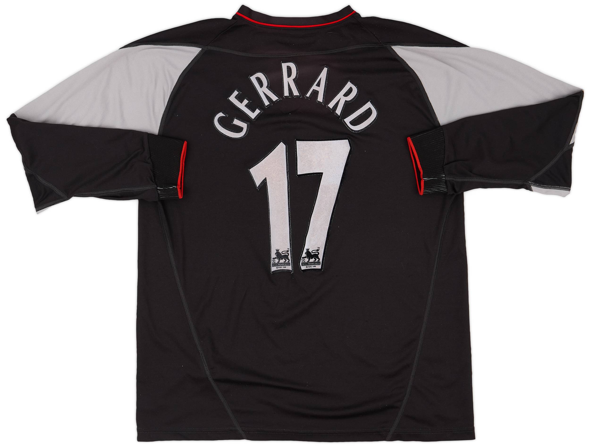 2002-04 Liverpool Away L/S Shirt Gerrard #17 - 5/10 - (L)