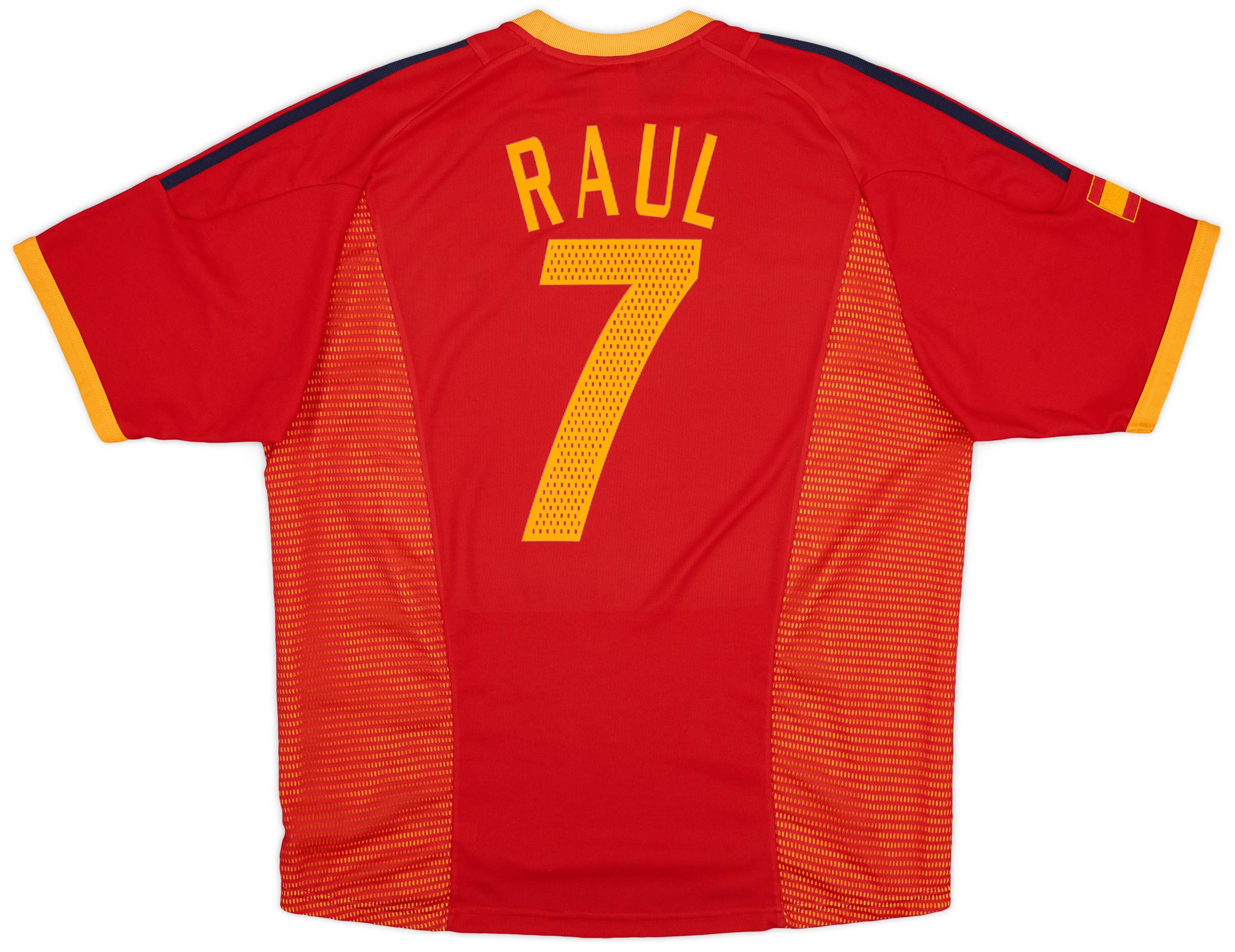 2002-04 Spain Home Shirt Raul #7 - 9/10 - (L)