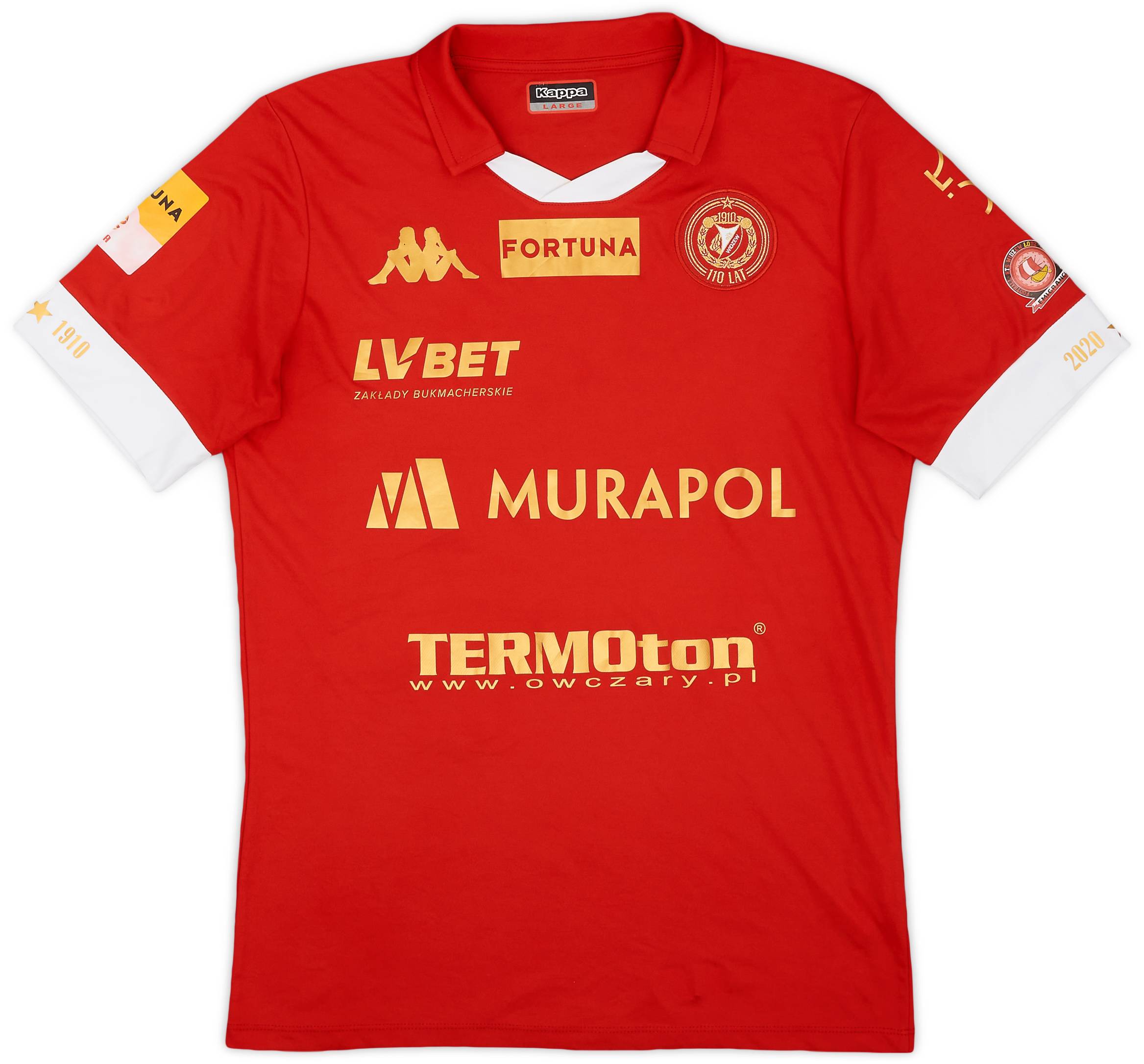 2020-21 Widzew Lodz Centenary Home Shirt - 8/10 - (L)