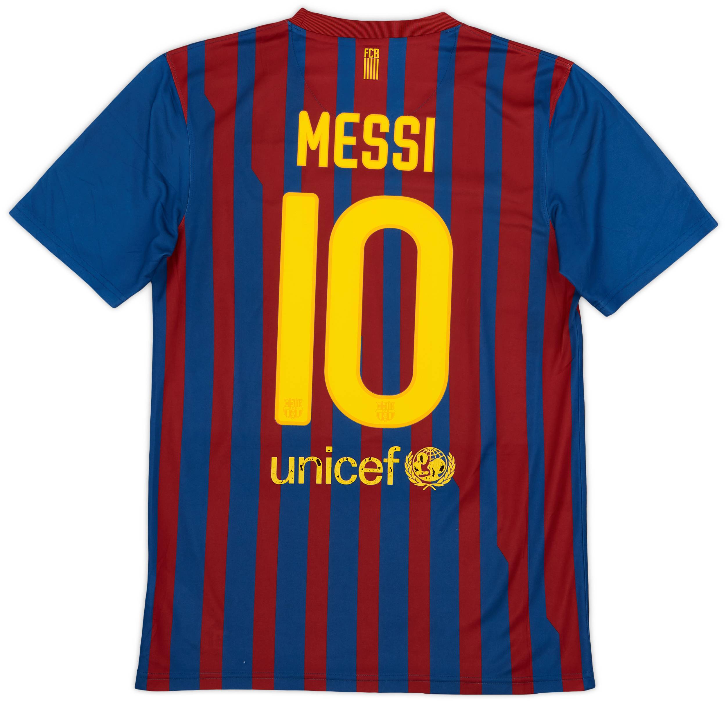 2011-12 Barcelona Basic Home Shirt Messi #10 - 7/10 - (S)