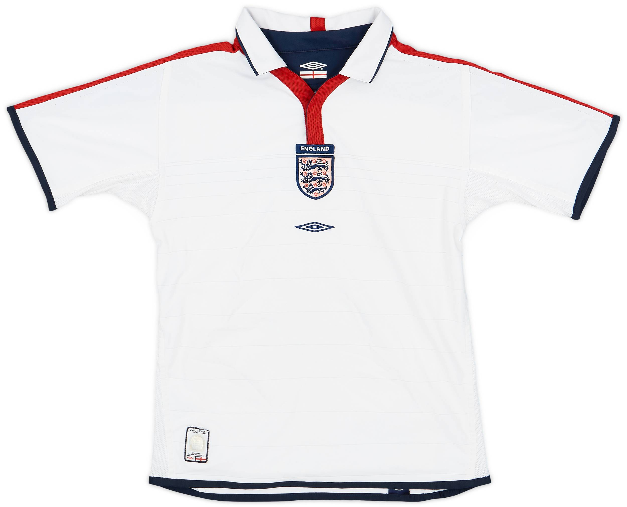 2003-05 England Home Shirt - 9/10 - (M.Boys)