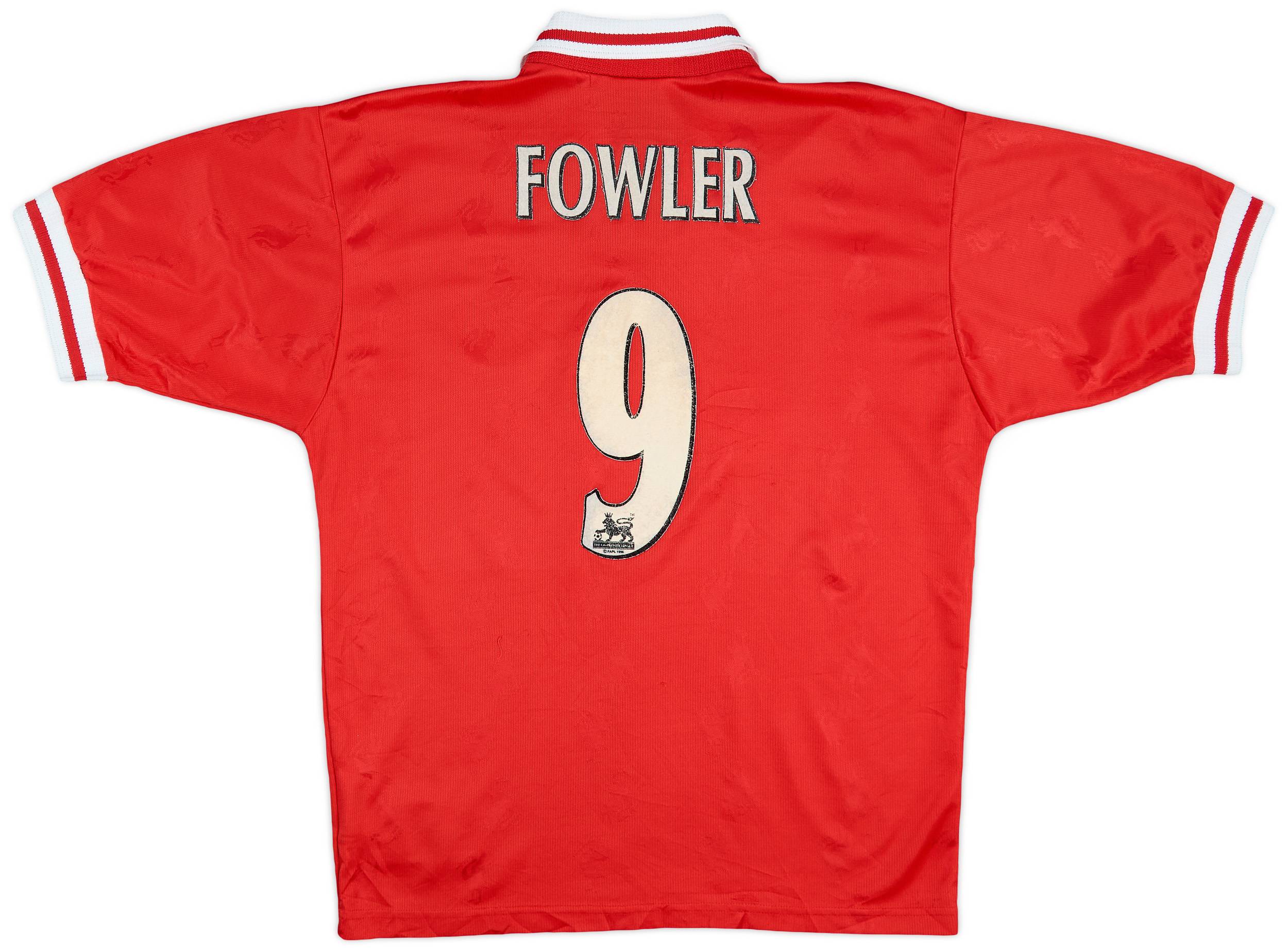 1996-98 Liverpool Home Shirt Fowler #9 - 6/10 - (M)