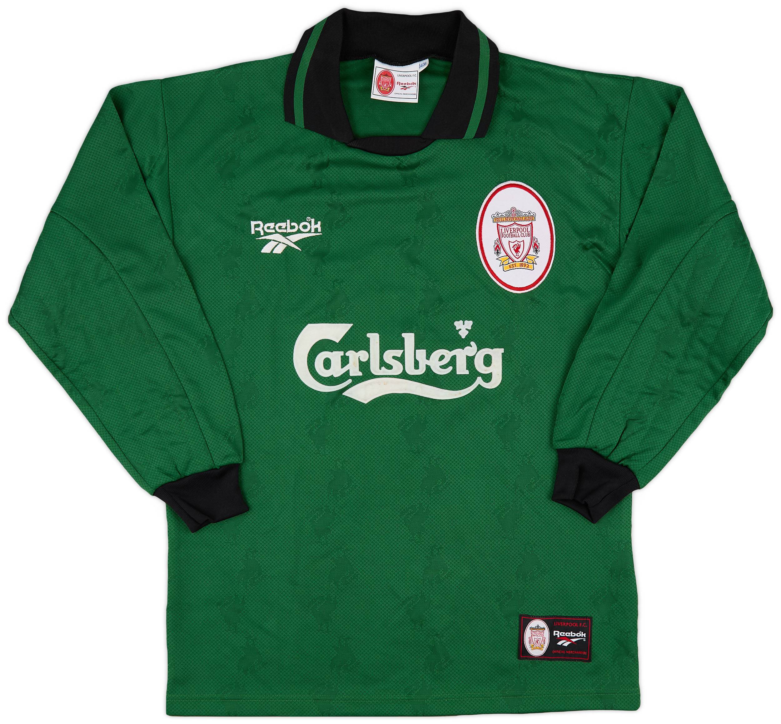 1996-97 Liverpool GK Shirt - 8/10 - (S)
