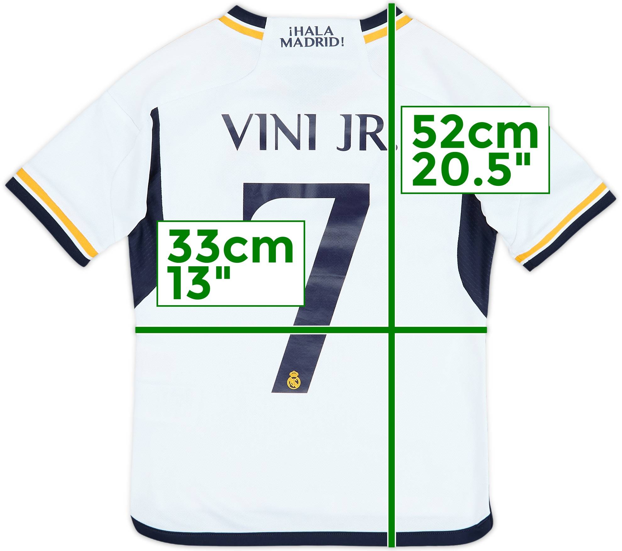 Real Madrid VINI JR. サッカーユニフォーム Mサイズ　半袖 2023-24 Real Madrid Home Shirt Vini Jr #7 - 8/10 - (7-8 Years)