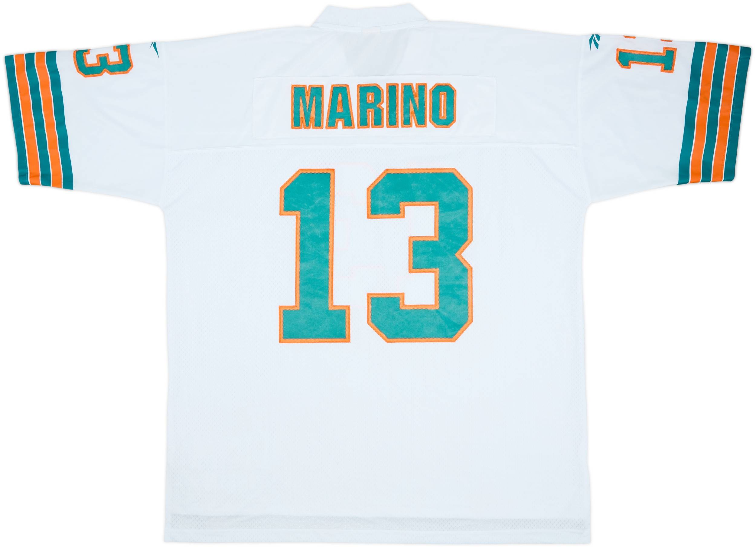 1984 Miami Dolphins Marino #13 Reebok Throwback Away Jersey - 7/10