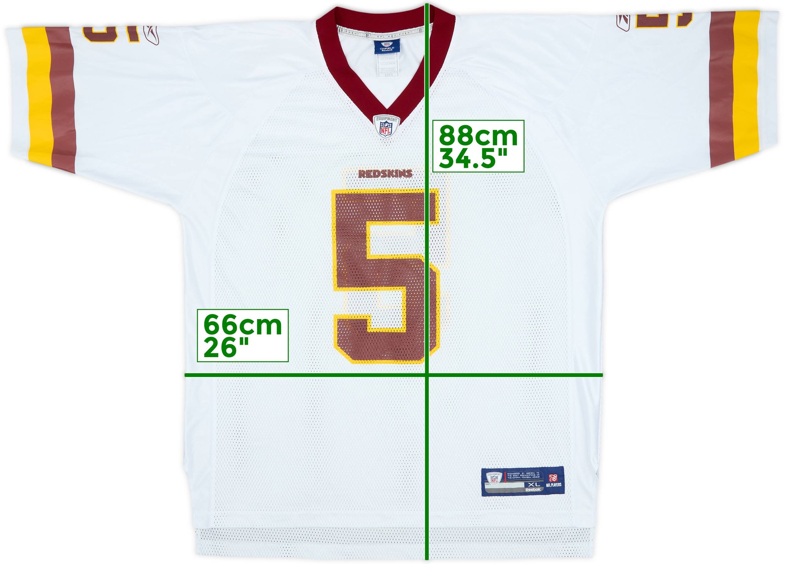 2010 Washington Redskins McNabb #5 Reebok On Field Away Jersey - 9