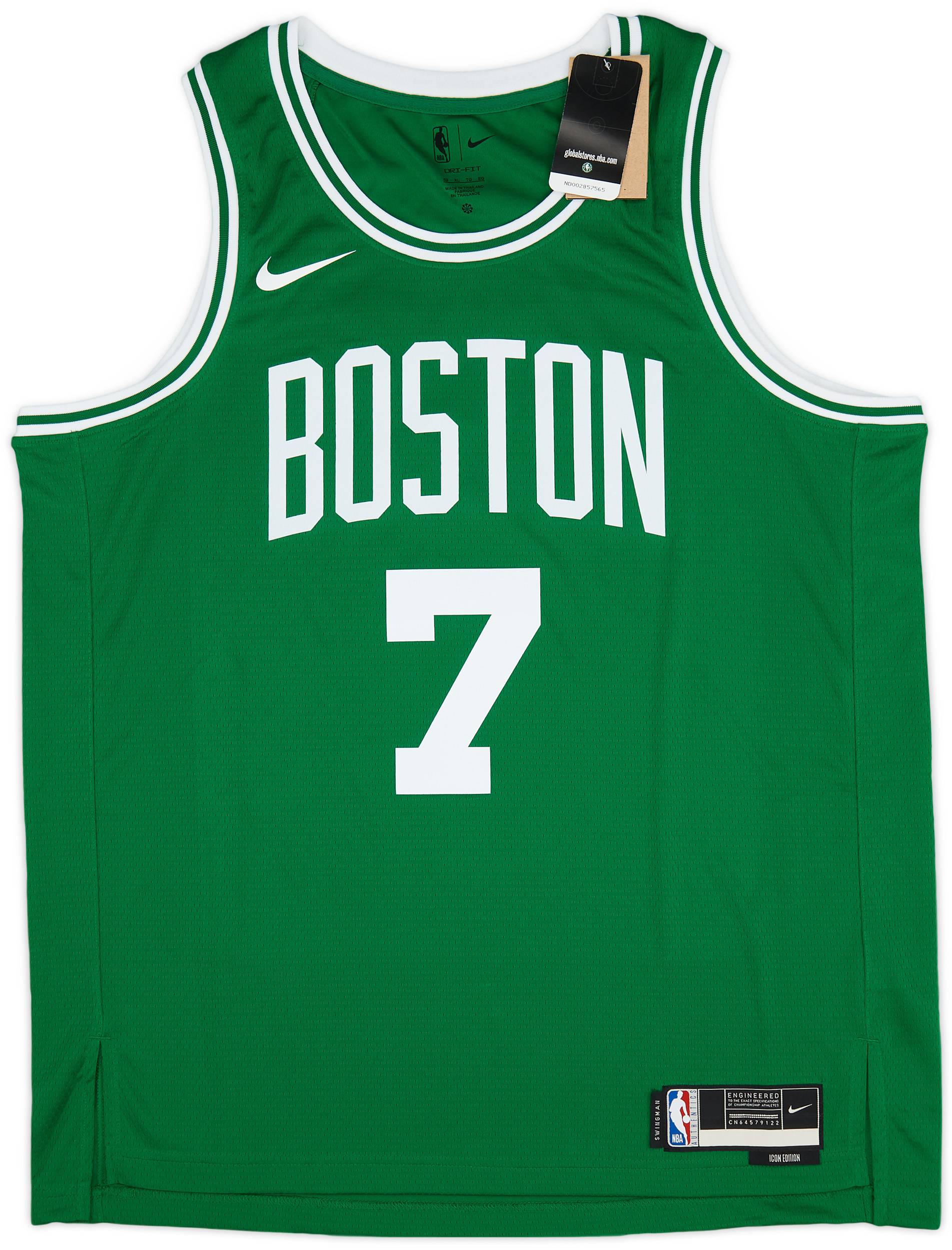 2017 24 Boston Celtics Brown 7 Nike Swingman Away Jersey M