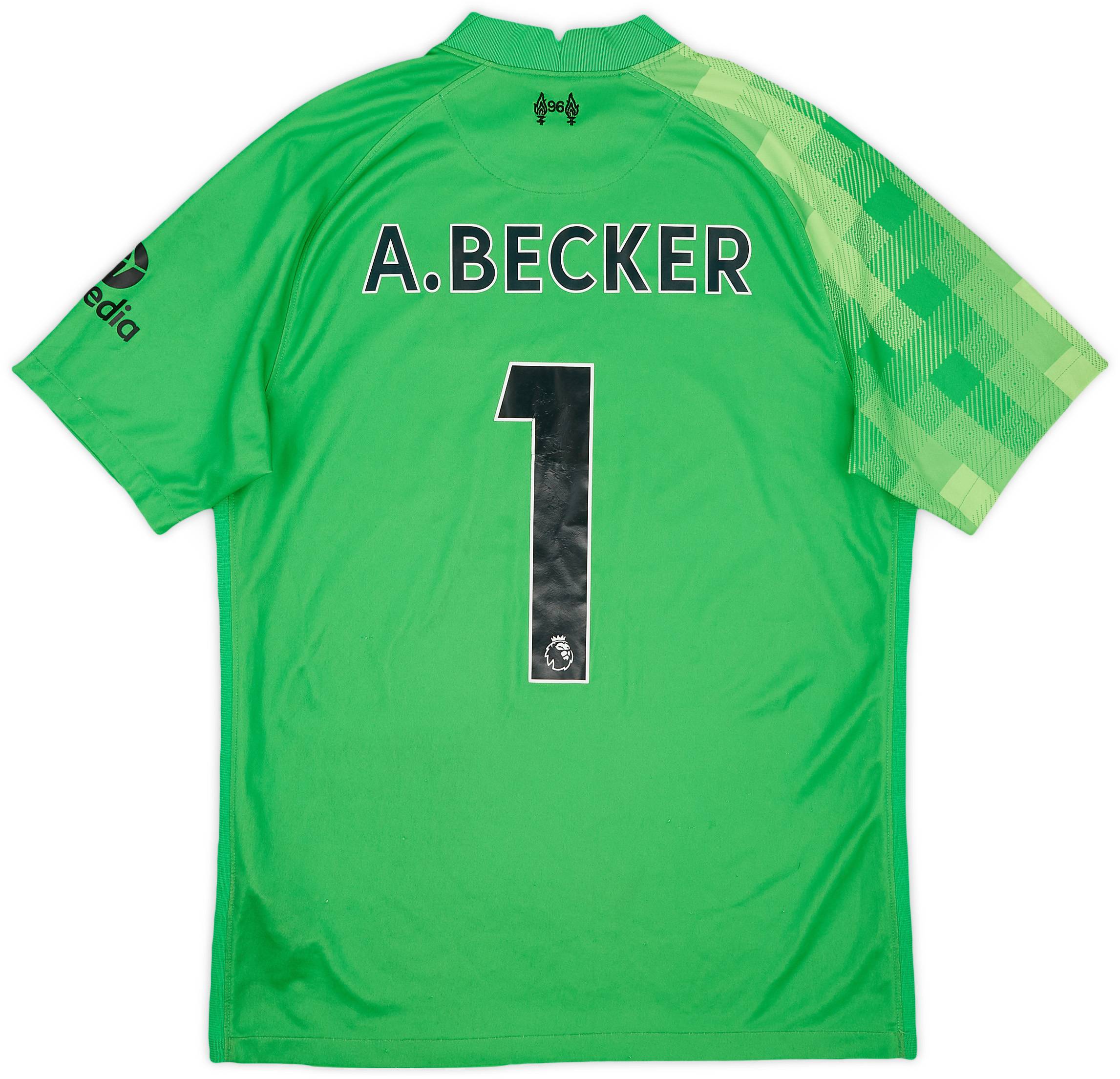 2021-22 Liverpool GK Shirt A. Becker #1 - 5/10 - (M)