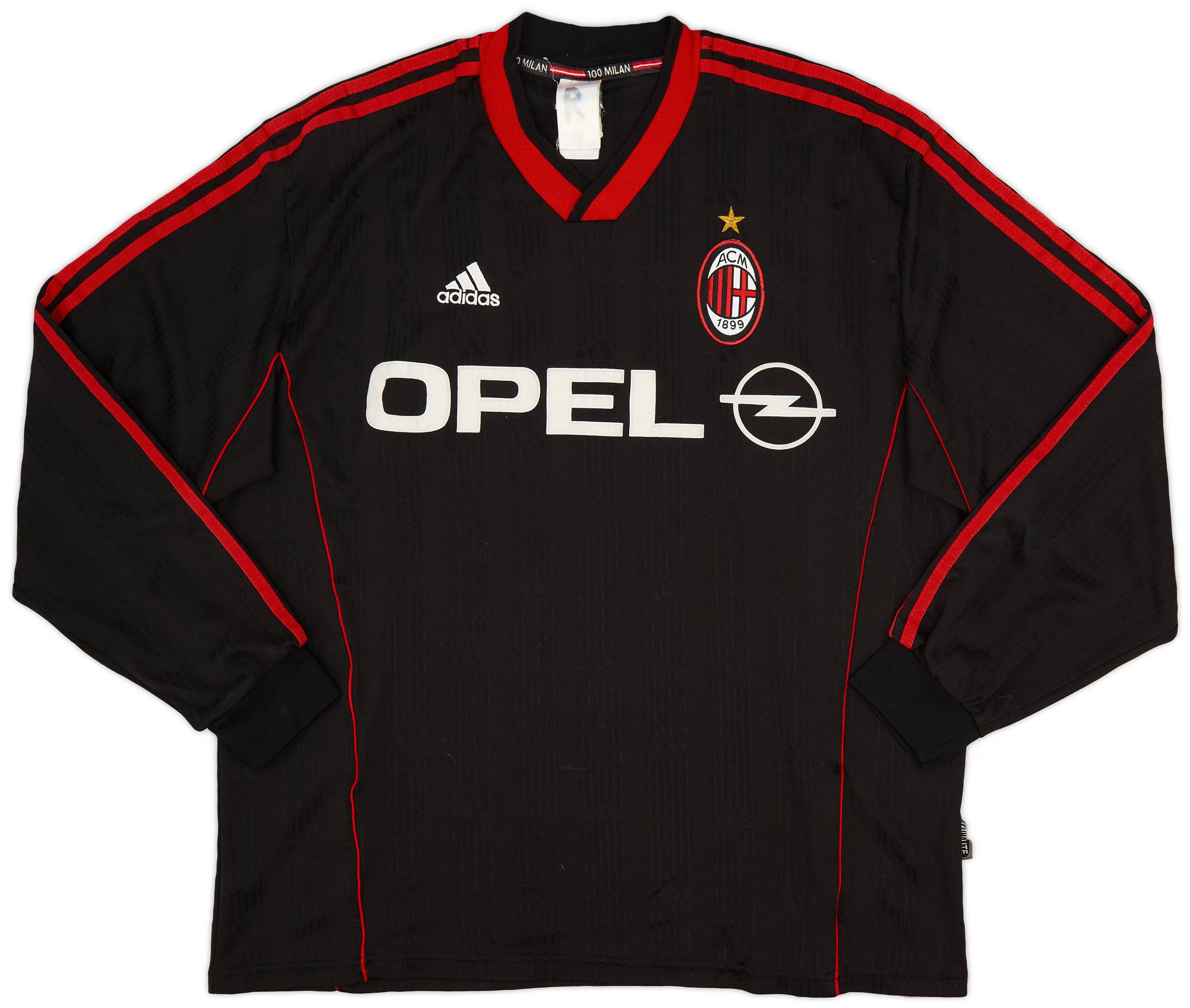 ウェア AC MILAN SWT TRAINING TOP L MILAN 1/4 ZIP LONG-SLEEVE TRAINING 2025/26 BLACK JERSEY | AC