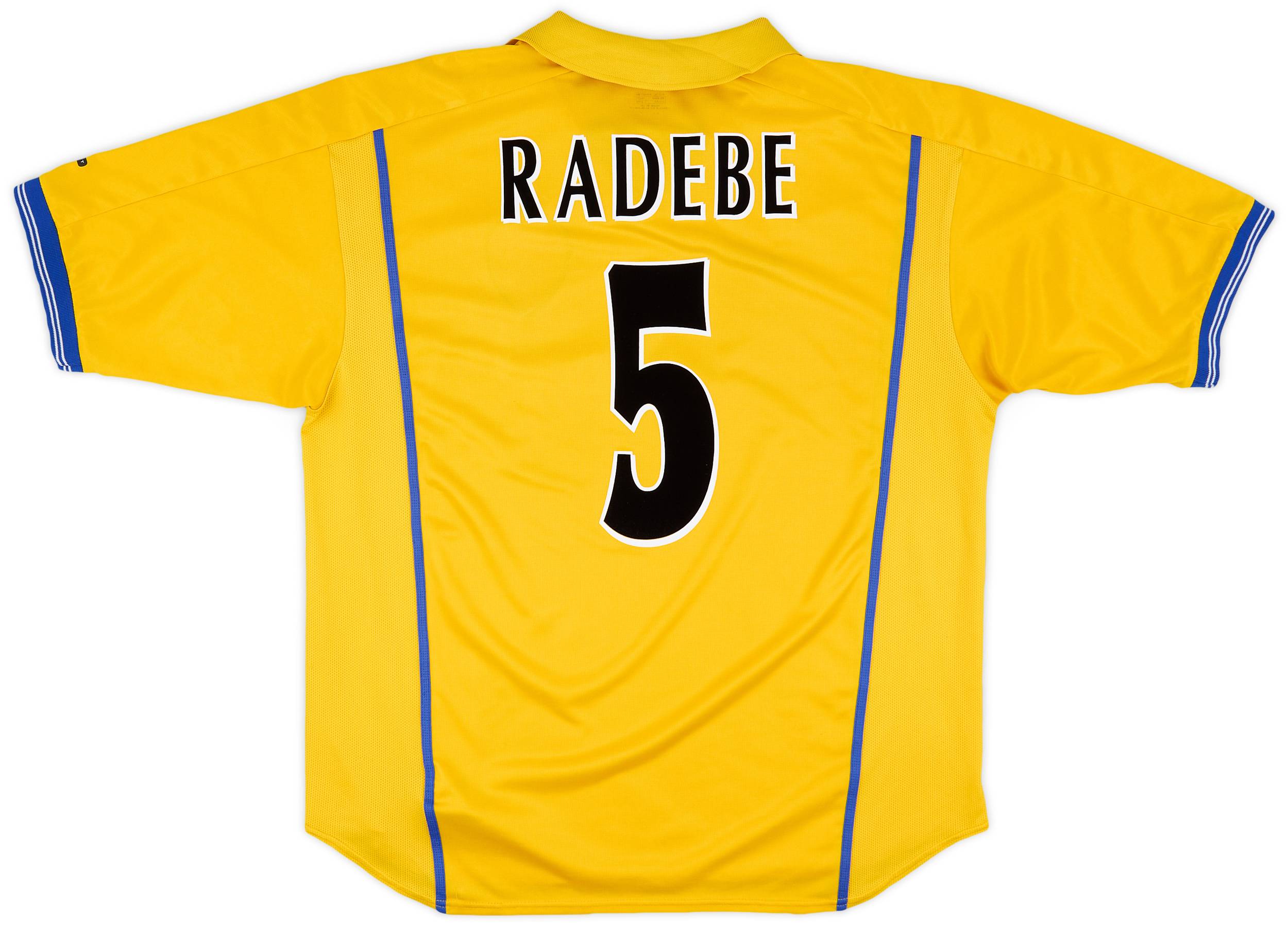 2000-02 Leeds United Away Shirt Radebe #5 - 7/10 - (XL)