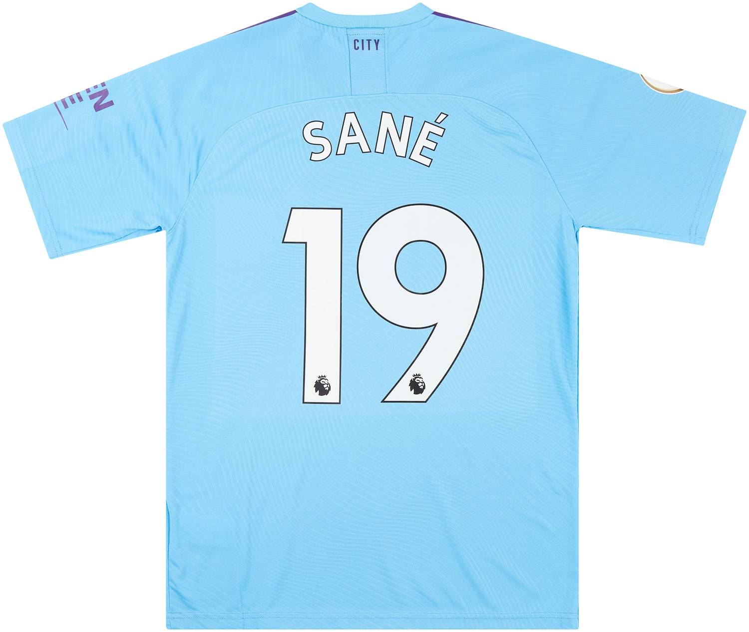2019-20 Manchester City Match Issue Home Shirt Sane #19 (v Man Utd)
