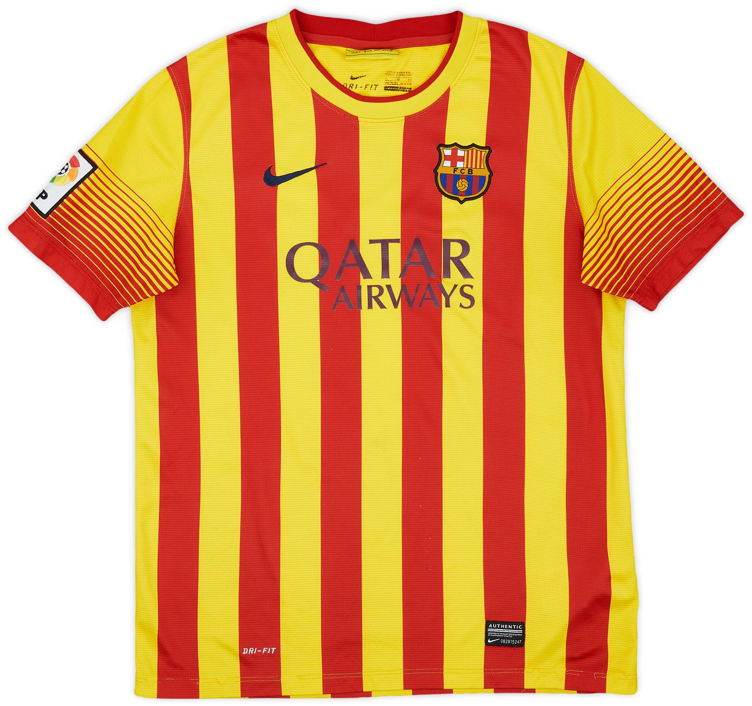 2013-15 Barcelona Away Shirt - 7/10 - (XL.Boys)