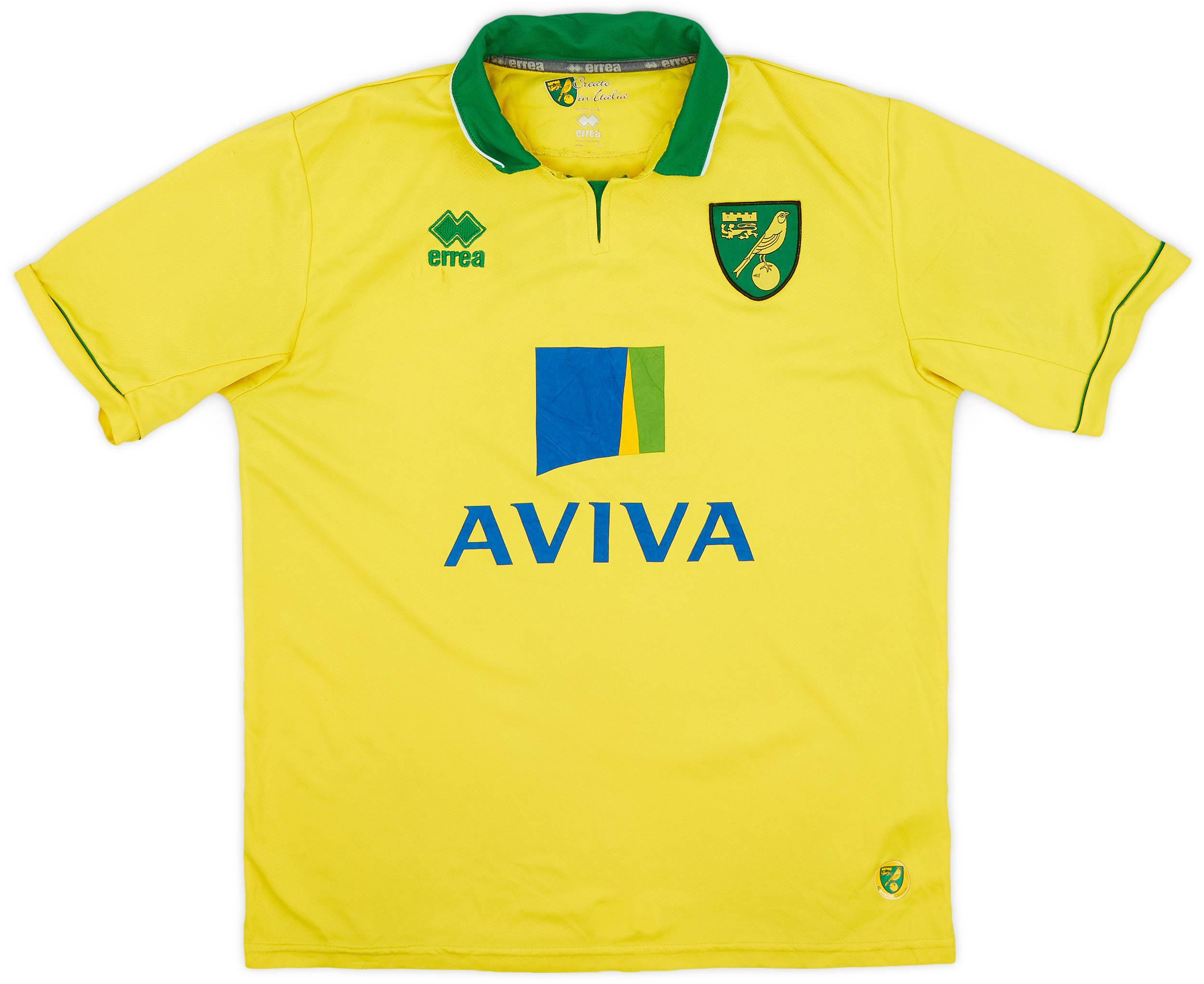 2012-13 Norwich Home Shirt - 6/10 - (L)