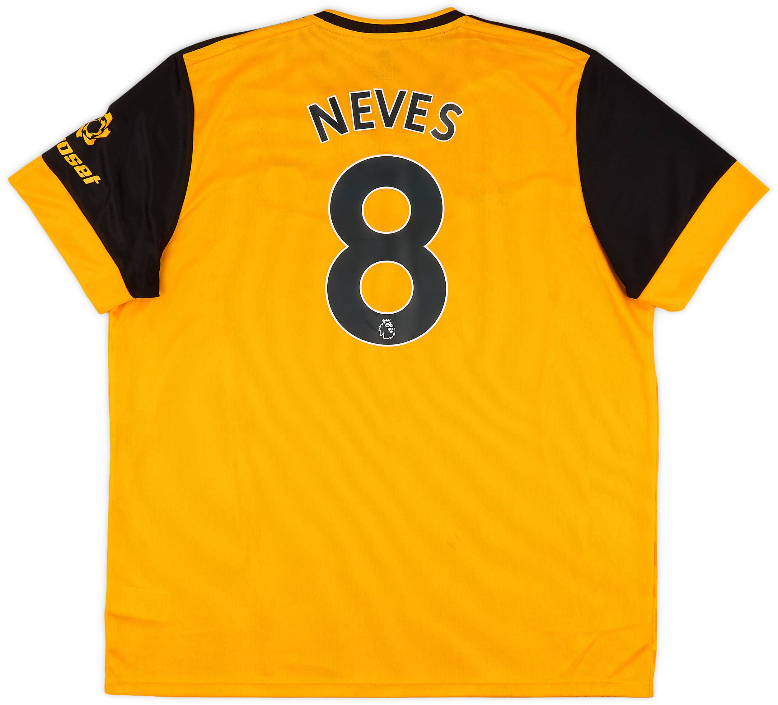 2020-21 Wolves Home Shirt Neves #8 - 7/10 - (XXL)