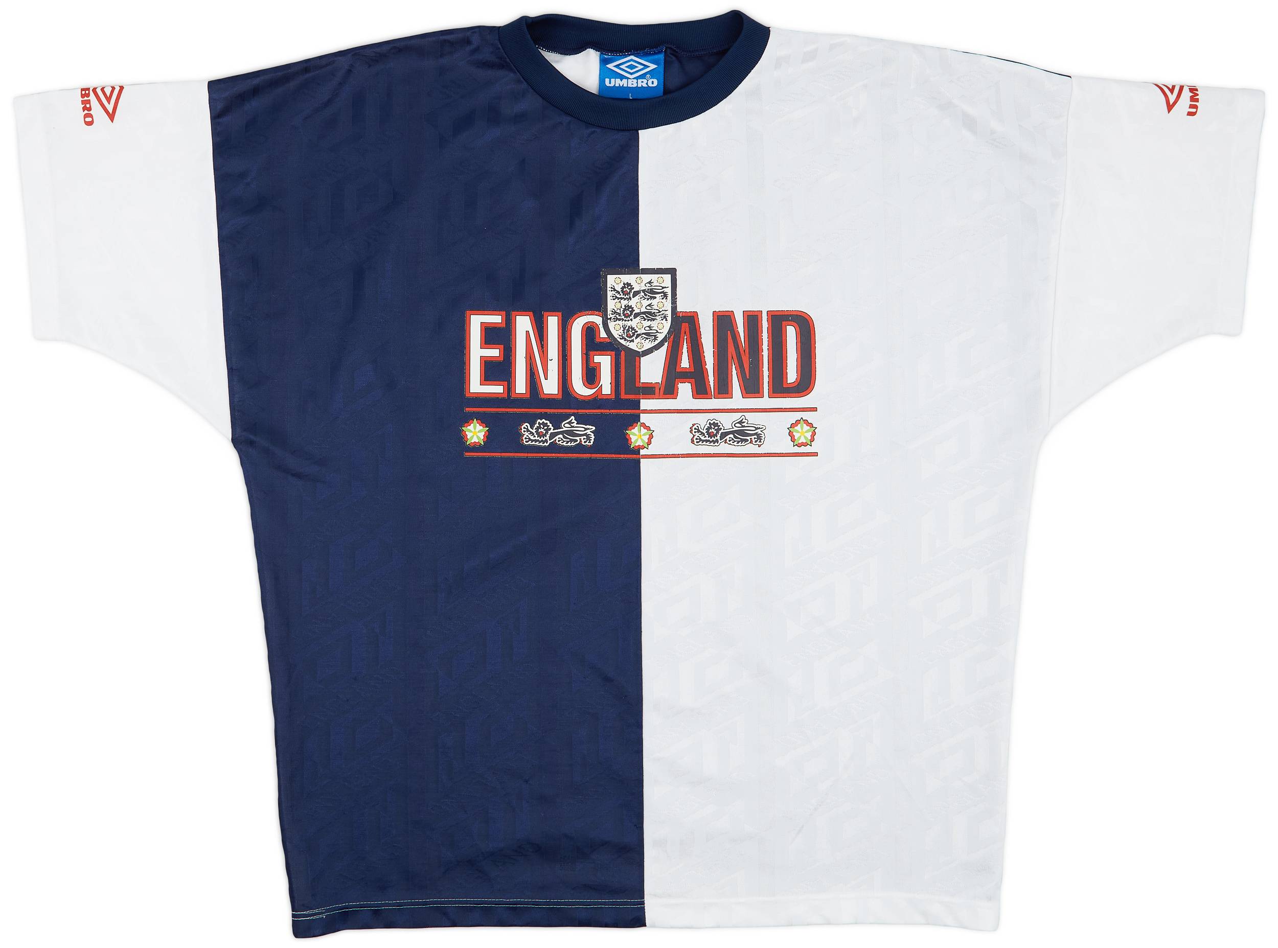 1994-95 England Umbro Training Shirt - 6/10 - (L)