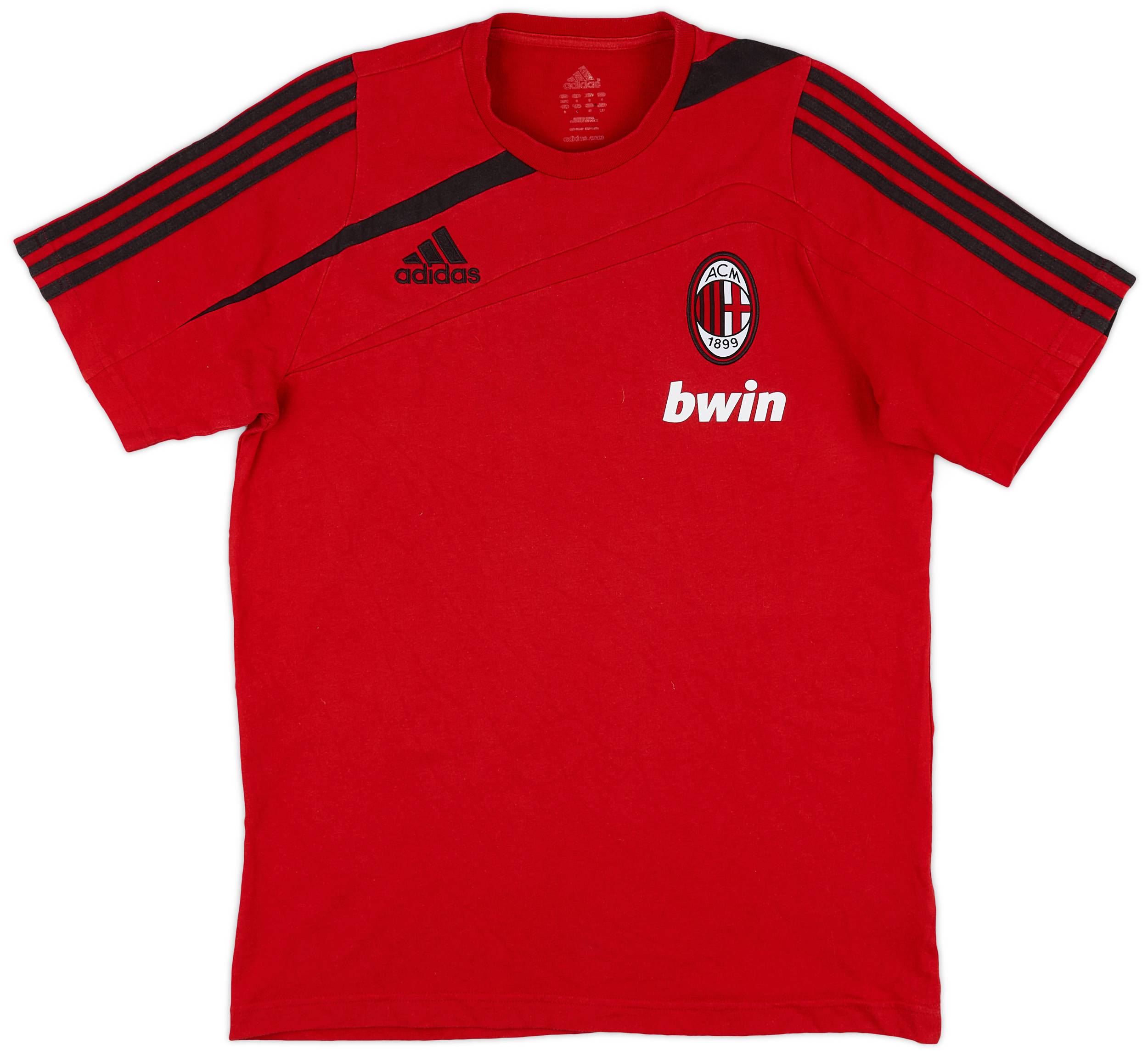 2009-10 AC Milan adidas Cotton Tee - 7/10 - (S)