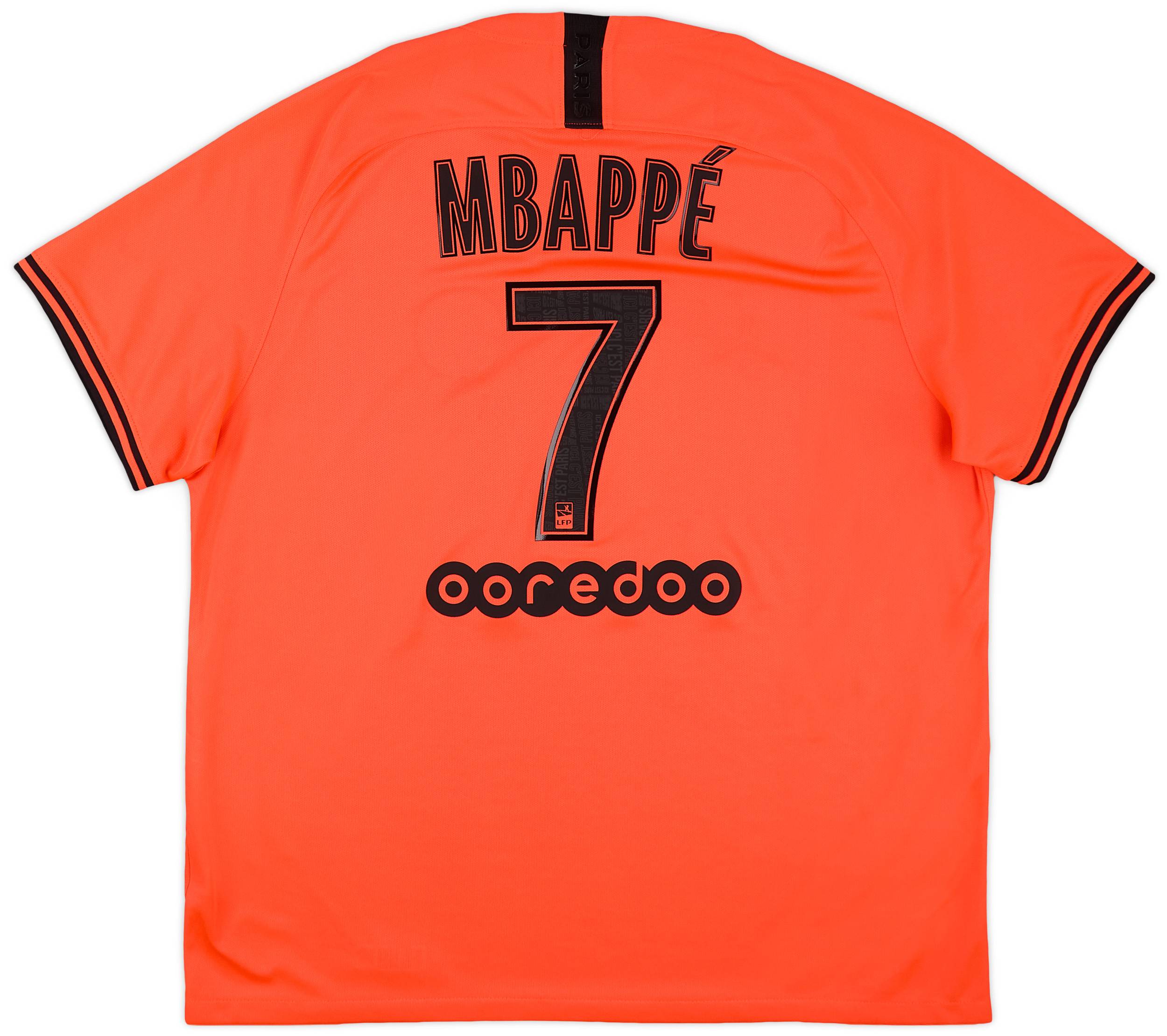2019-20 Paris Saint-Germain Away Shirt Mbappe #7 - 7/10 - (XXL)